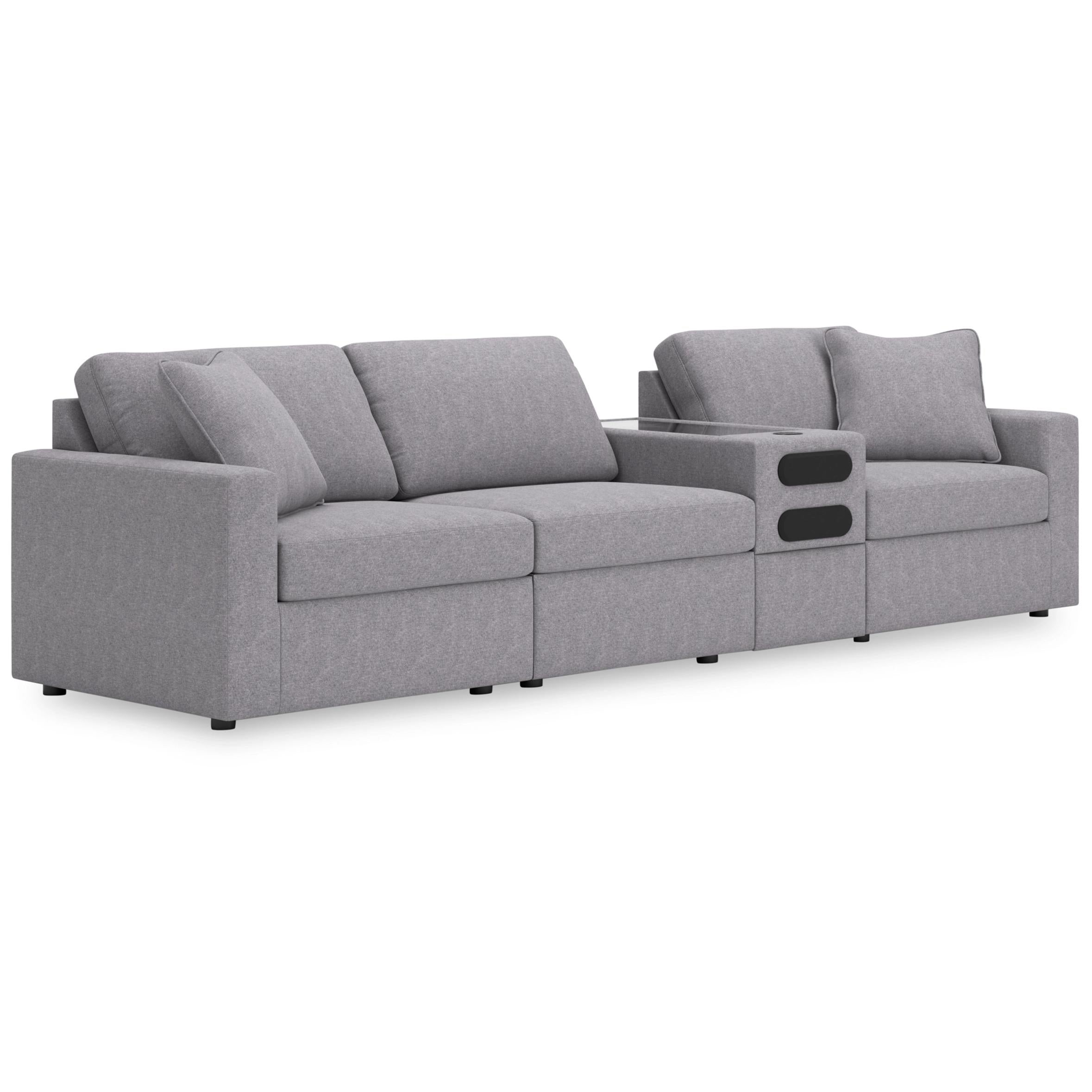  Manufacturer Color_Granite --  Modmax 92104S28 4 pc Sectional with Audio Console IMAGE 1