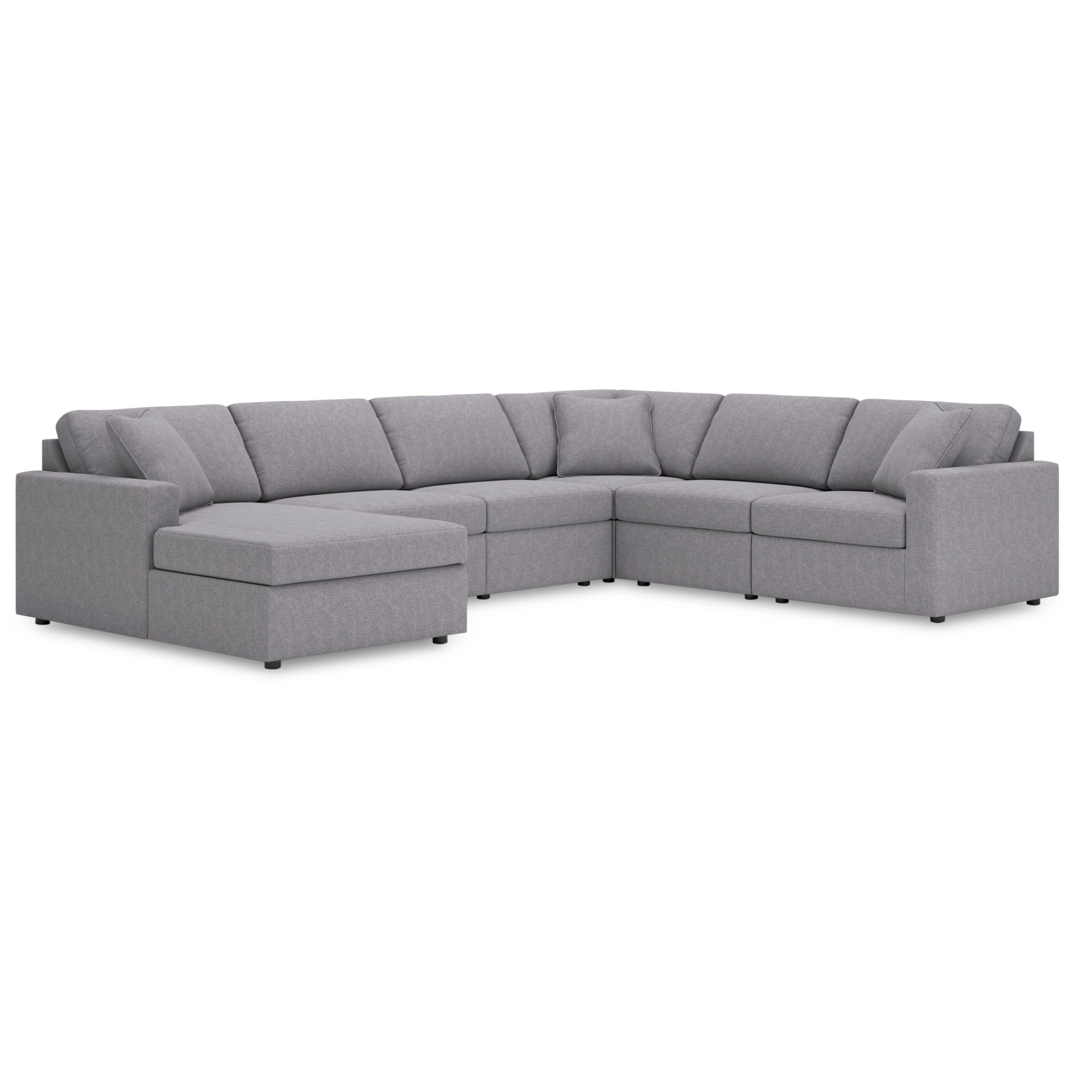  Manufacturer Color_Granite --  Modmax 92104S45 6 pc Sectional with Chaise IMAGE 1