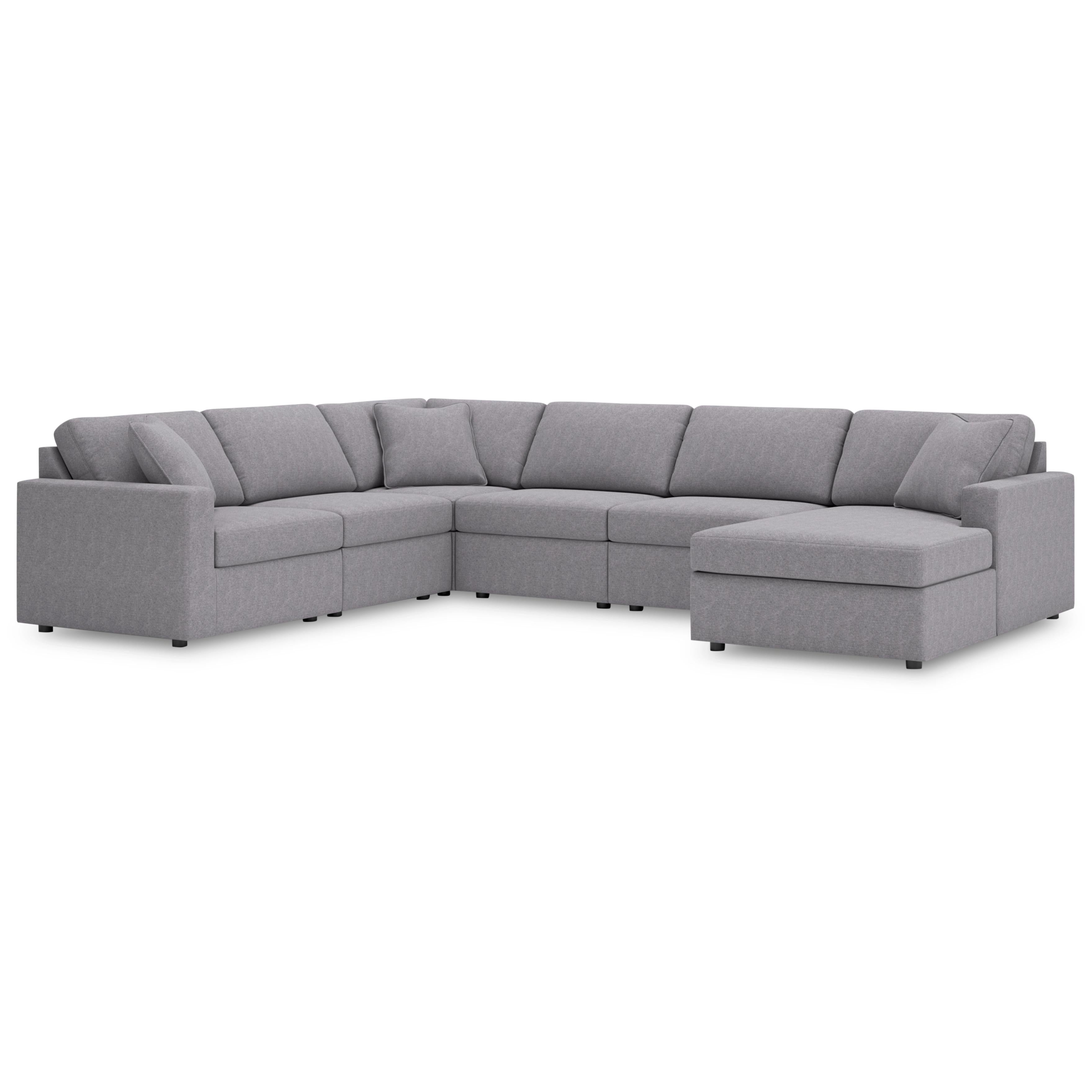  Manufacturer Color_Granite --  Modmax 92104S46 6 pc Sectional with Chaise IMAGE 1