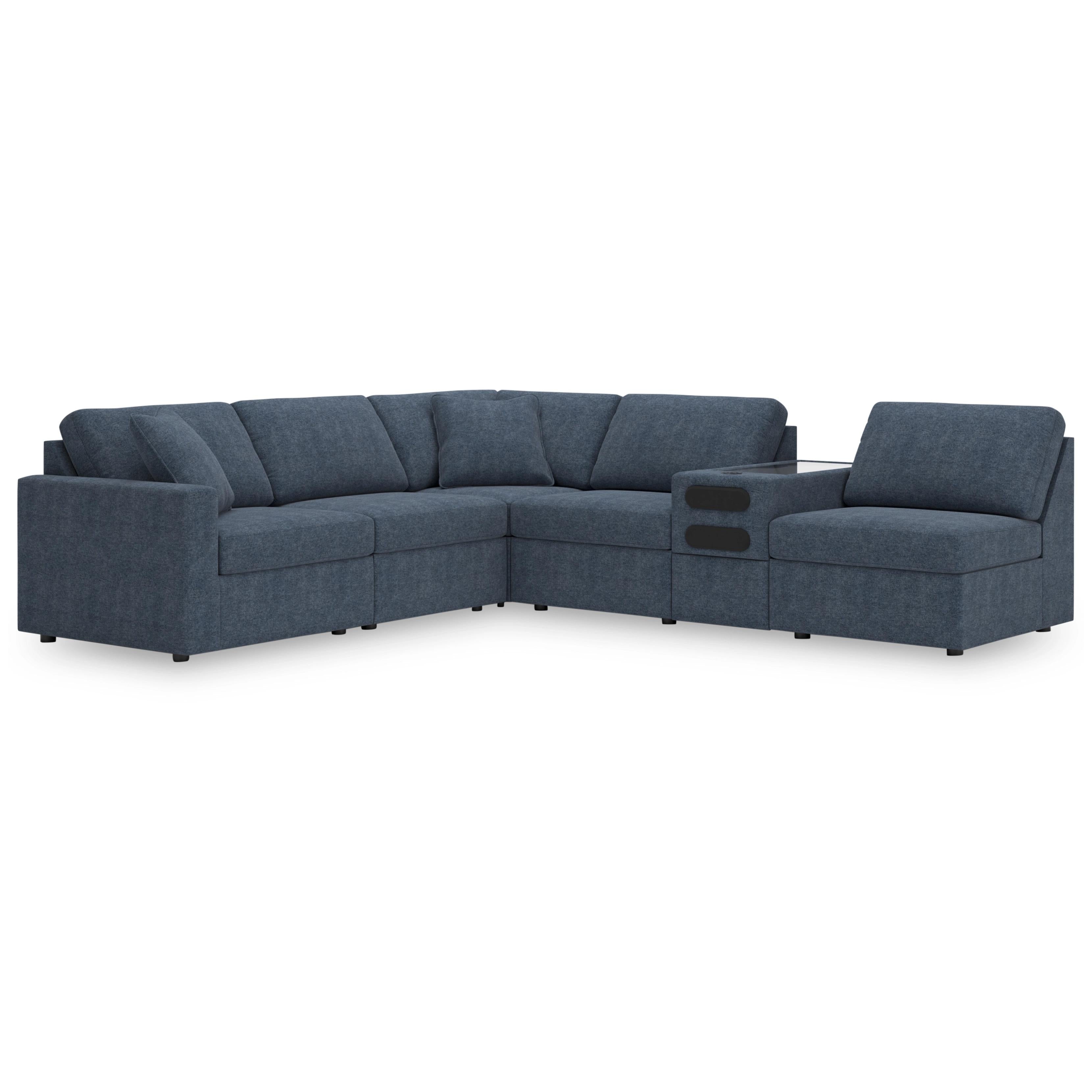  Manufacturer Color_Ink --  Modmax 92121S23 6 pc Sectional with Audio Console IMAGE 1