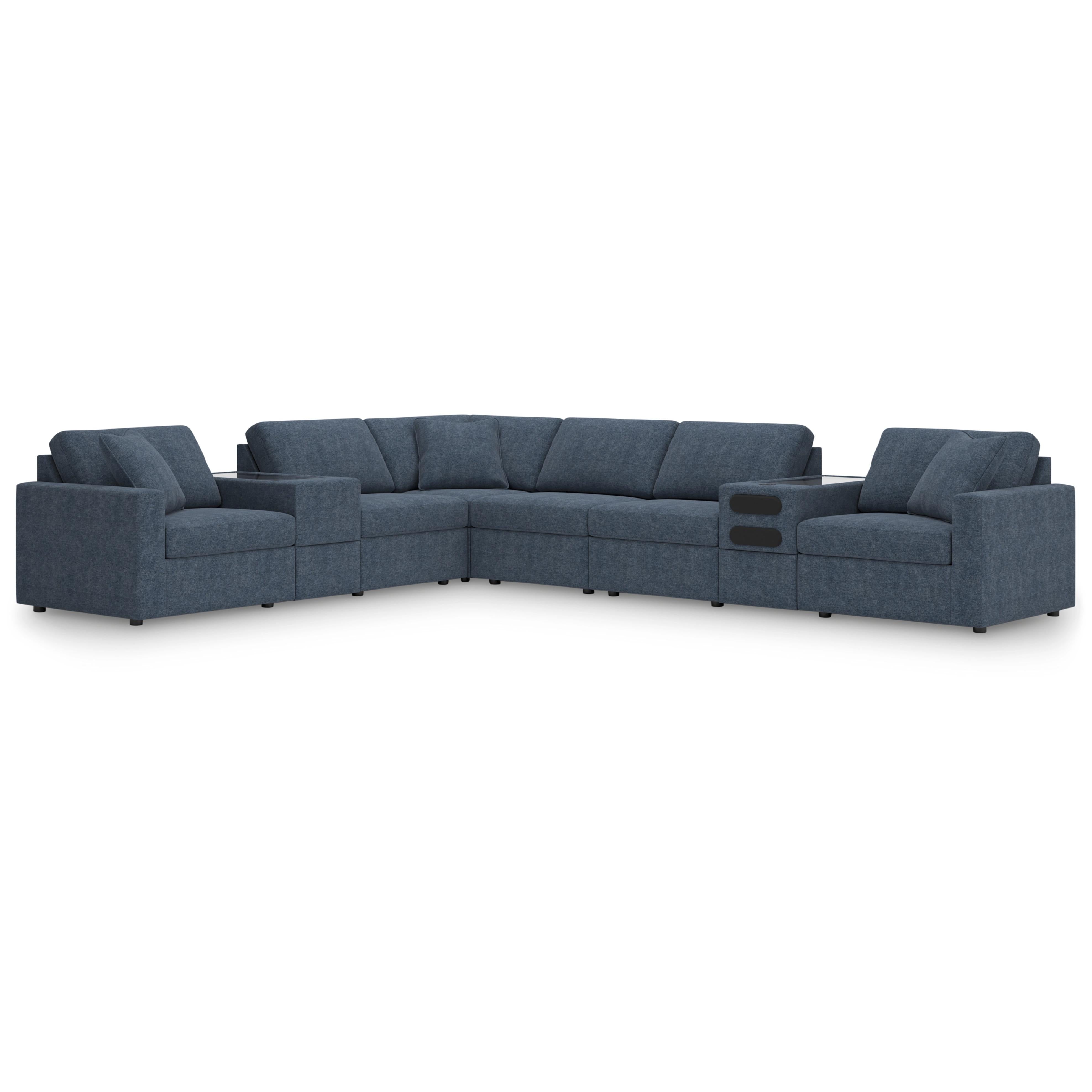  Manufacturer Color_Ink --  Modmax 92121S30 8 pc Sectional with Audio and Storage Consoles IMAGE 1