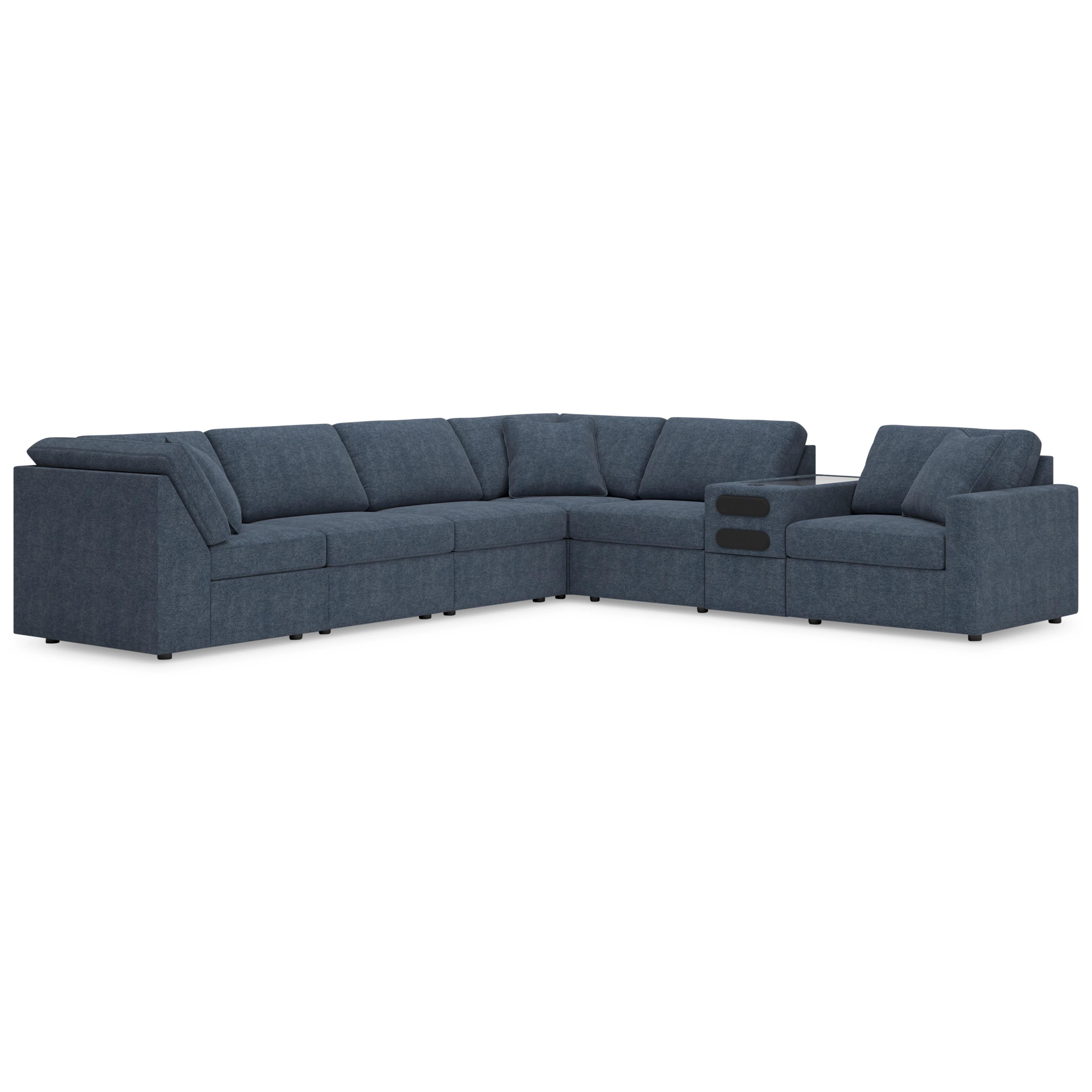  Manufacturer Color_Ink --  Modmax 92121S34 7 pc Sectional with Audio Console IMAGE 1