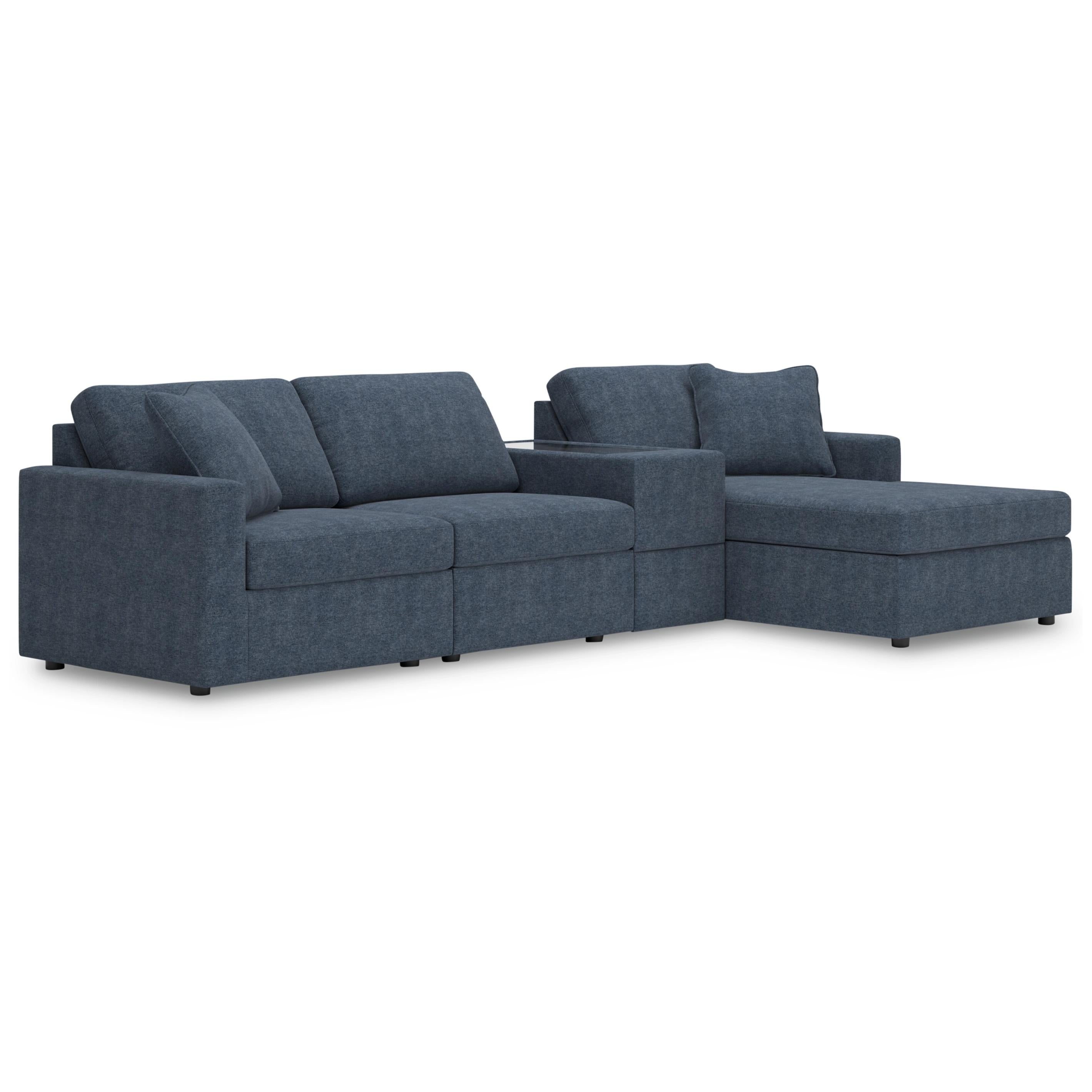  Manufacturer Color_Ink --  Modmax 92121S40 4 pc Sectional with Chaise and Storage Console IMAGE 1