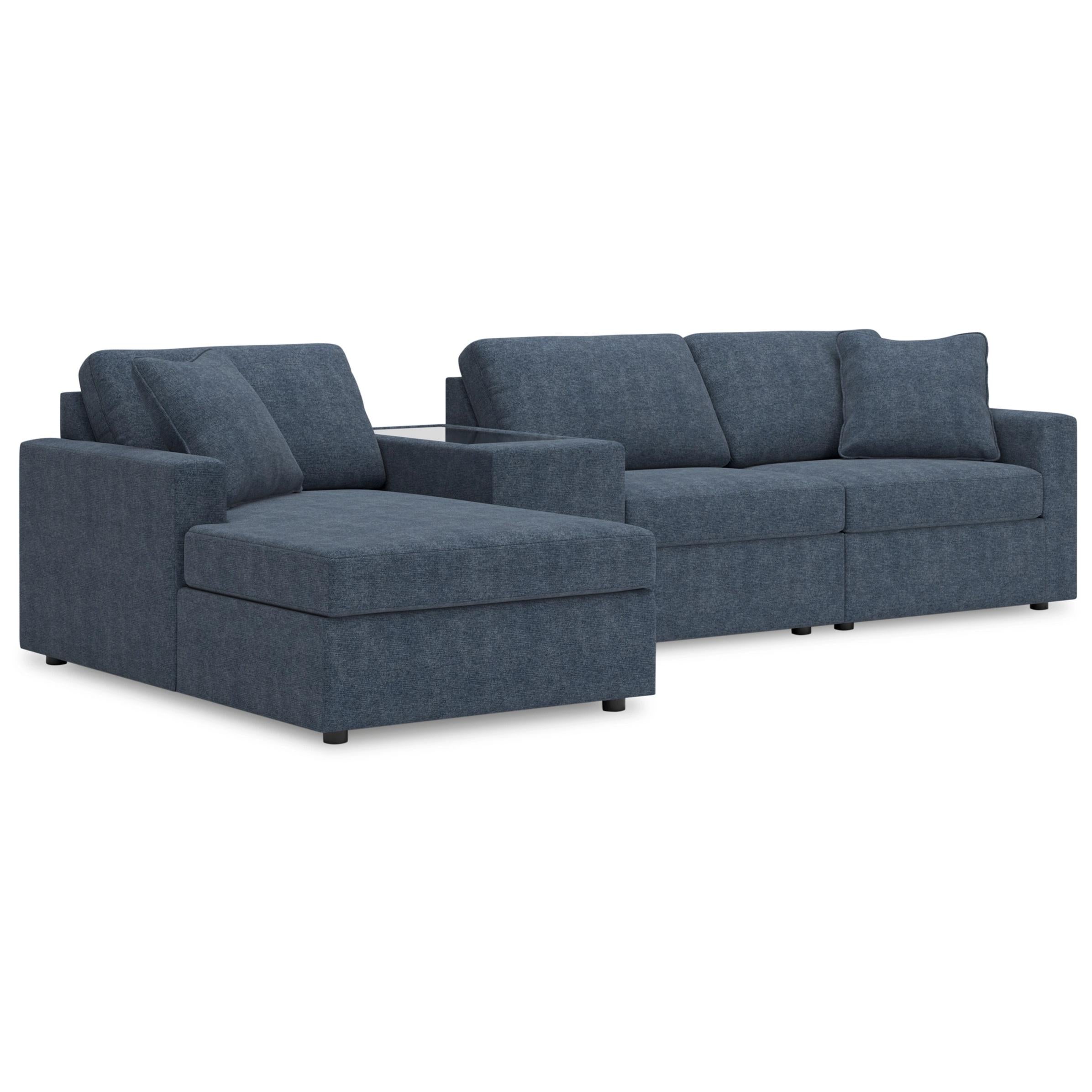  Manufacturer Color_Ink --  Modmax 92121S41 4 pc Sectional with Chaise and Storage Console IMAGE 1