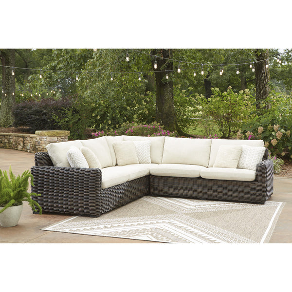 Signature Design by Ashley Kimora P711P1 3 pc Outdoor Sectional
