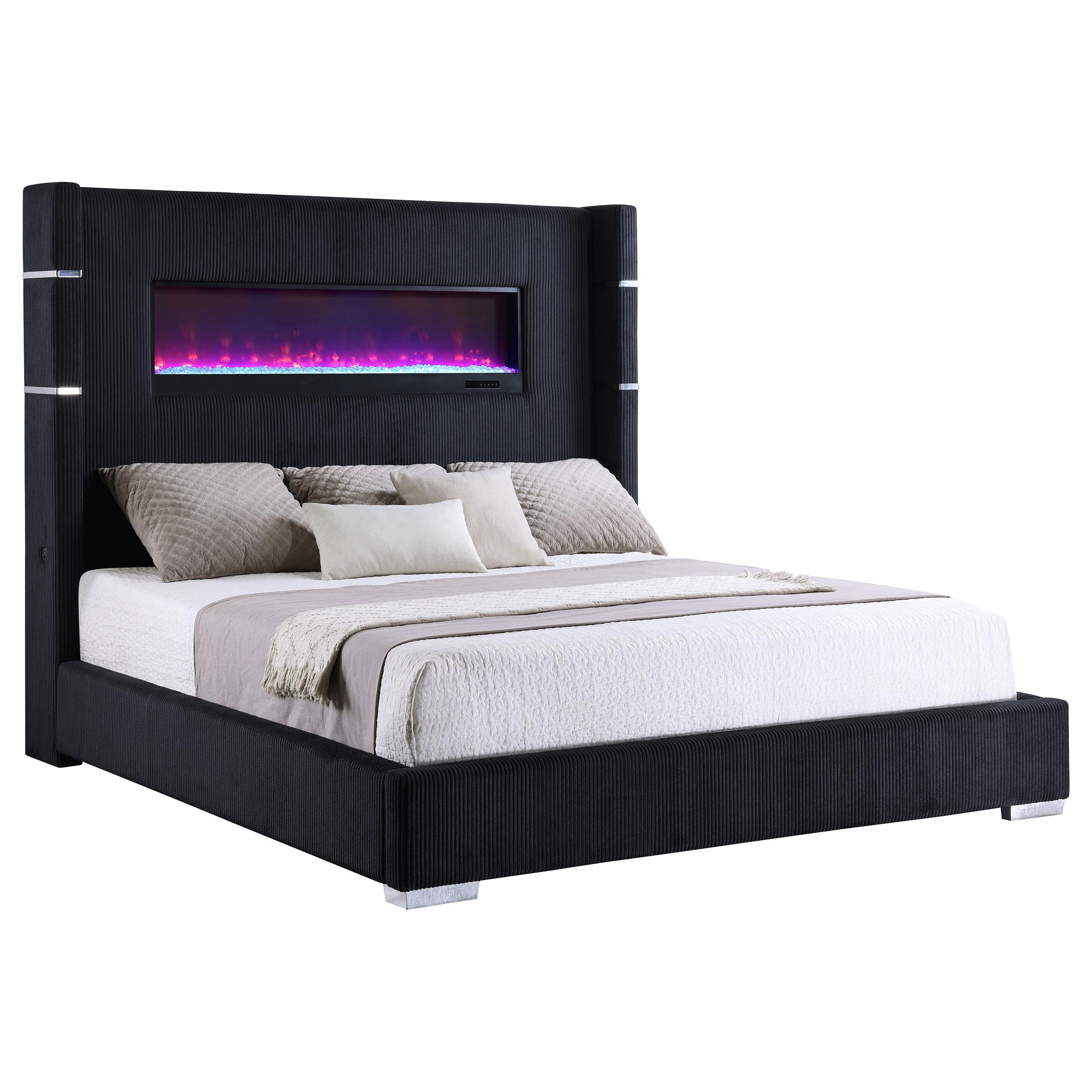 Size_Queen --  Coaster Furniture Tisdall Upholstered Panel Bed IMAGE 1