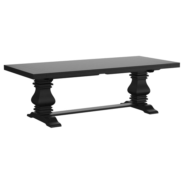 Coaster Furniture Florence 115531 126-inch Extension Dining Table - Distressed Black