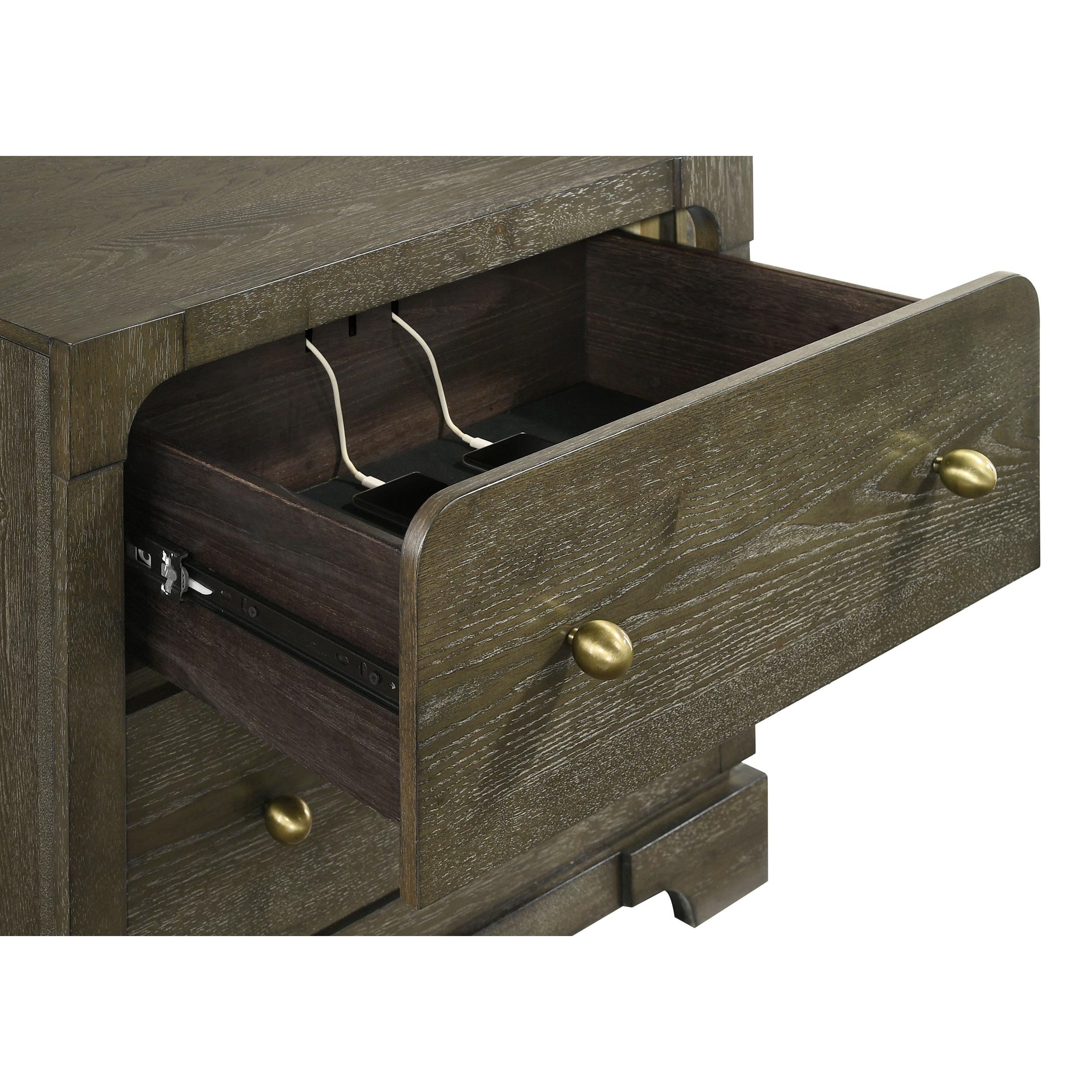  Coaster Furniture Gran Park 224932 2-Drawer Nightstand Bedside Table - Dark Cocoa IMAGE 12