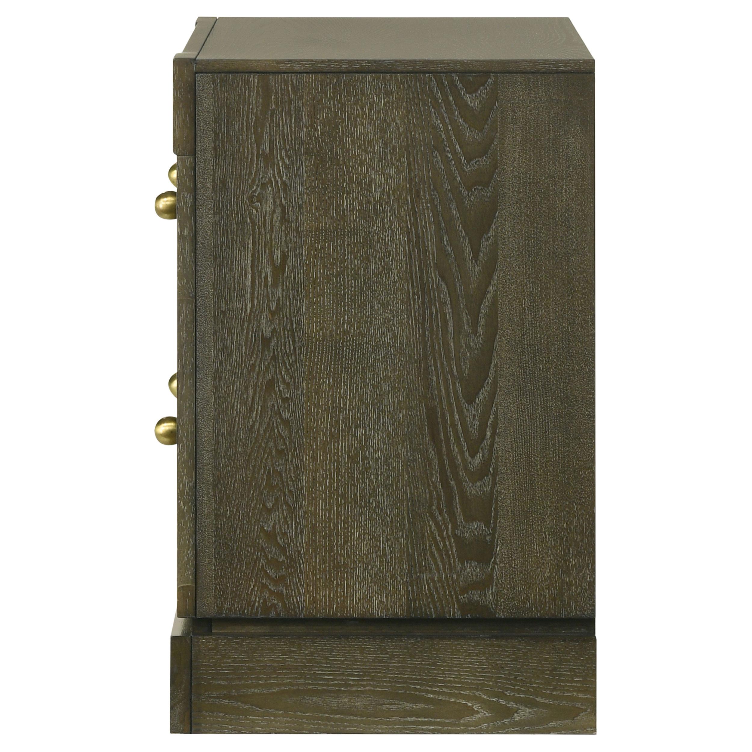  Coaster Furniture Gran Park 224932 2-Drawer Nightstand Bedside Table - Dark Cocoa IMAGE 5
