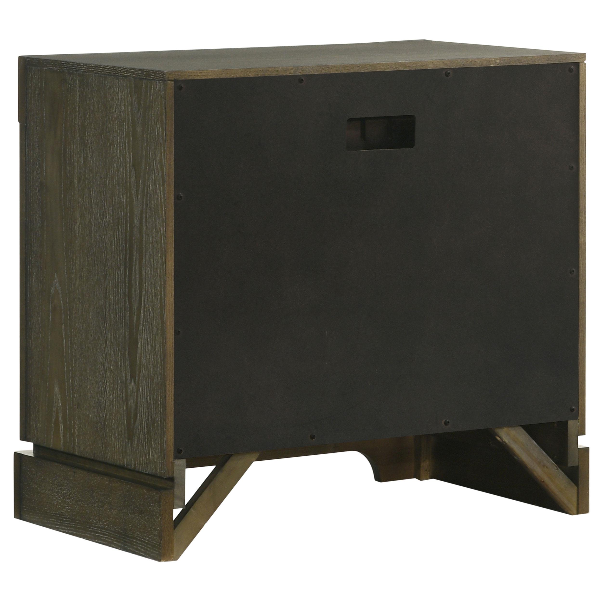  Coaster Furniture Gran Park 224932 2-Drawer Nightstand Bedside Table - Dark Cocoa IMAGE 6