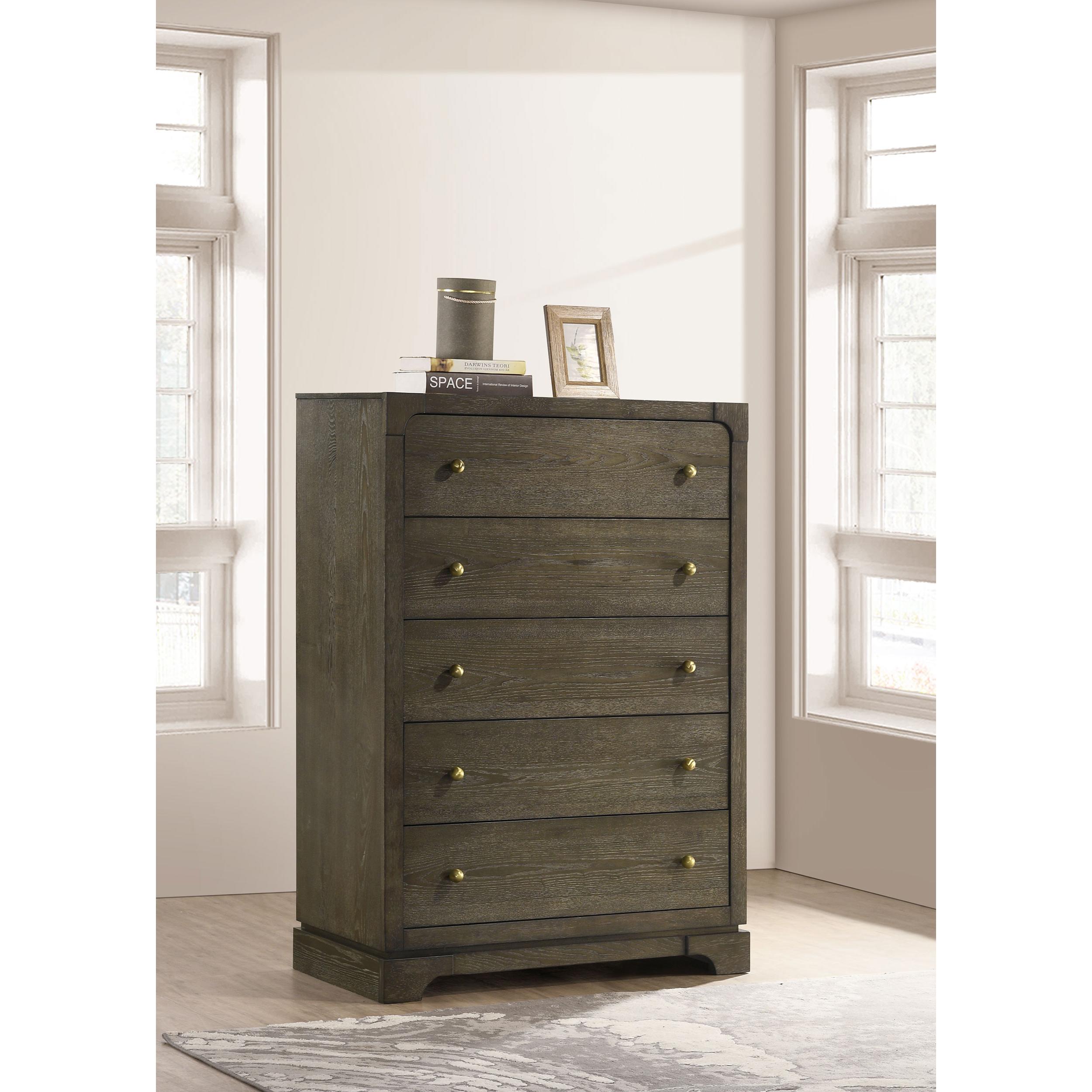  Coaster Furniture Gran Park 224935 5-Drawer Bedroom Chest of Drawers - Dark Cocoa IMAGE 10