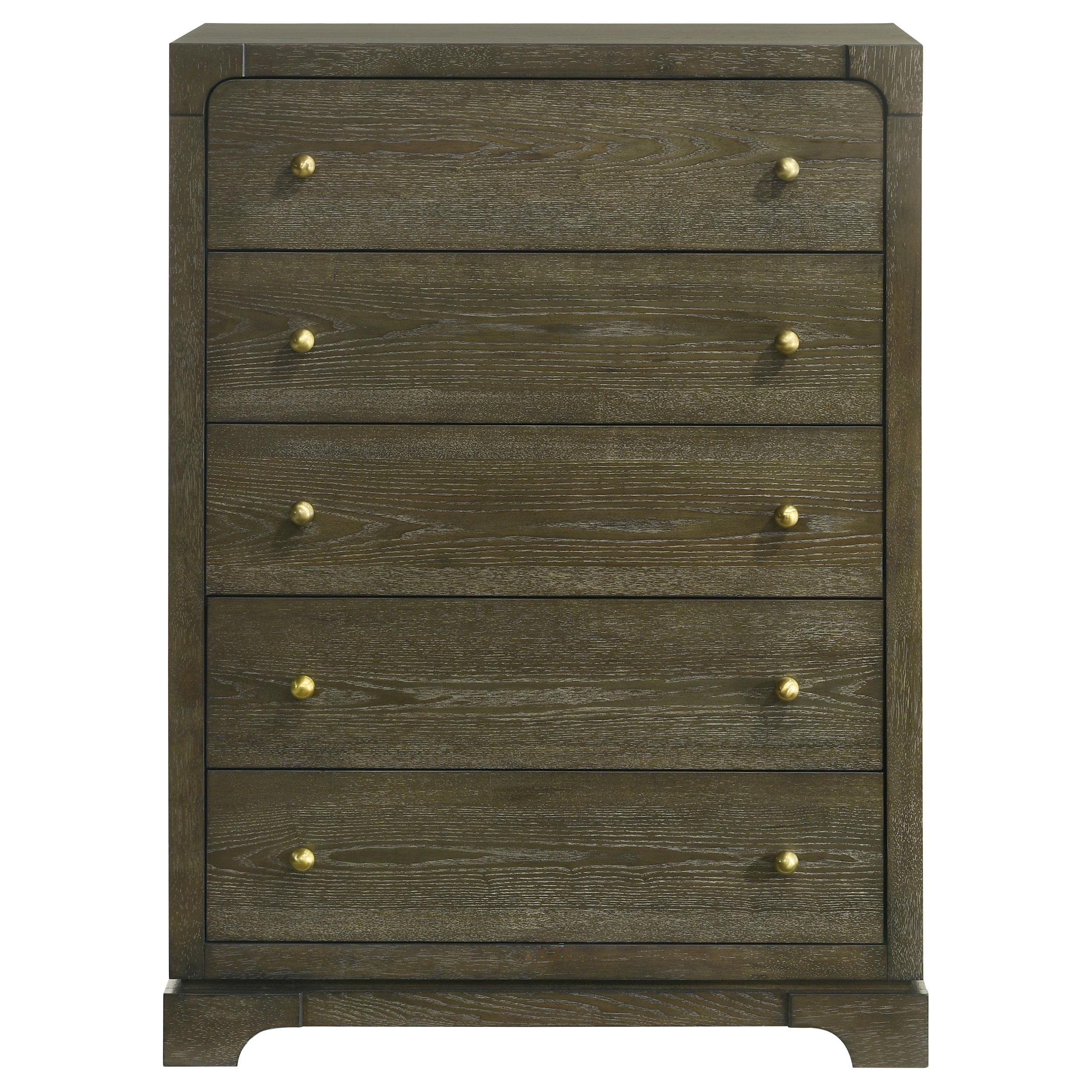  Coaster Furniture Gran Park 224935 5-Drawer Bedroom Chest of Drawers - Dark Cocoa IMAGE 3