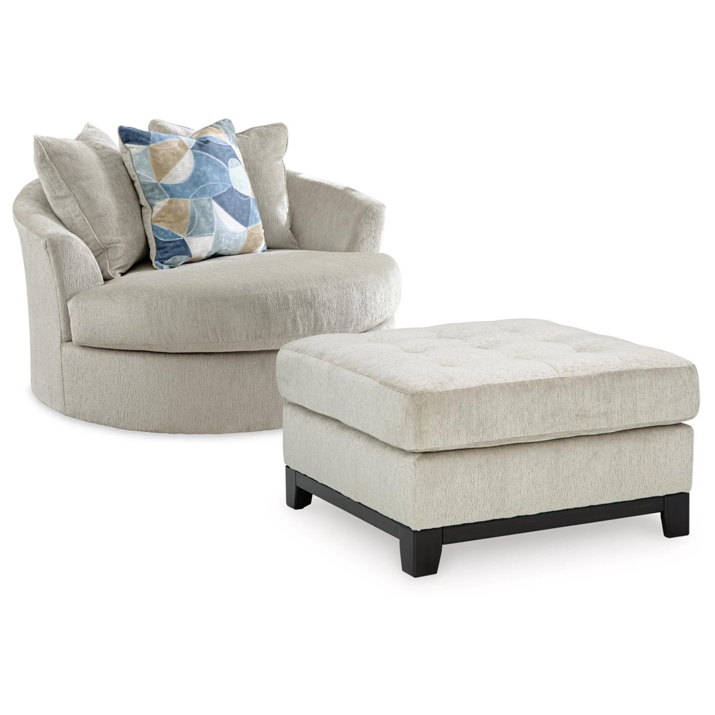  Manufacturer Color_Stone --  Maxon Place 33004U1 Oversized Chair and Ottoman IMAGE 1