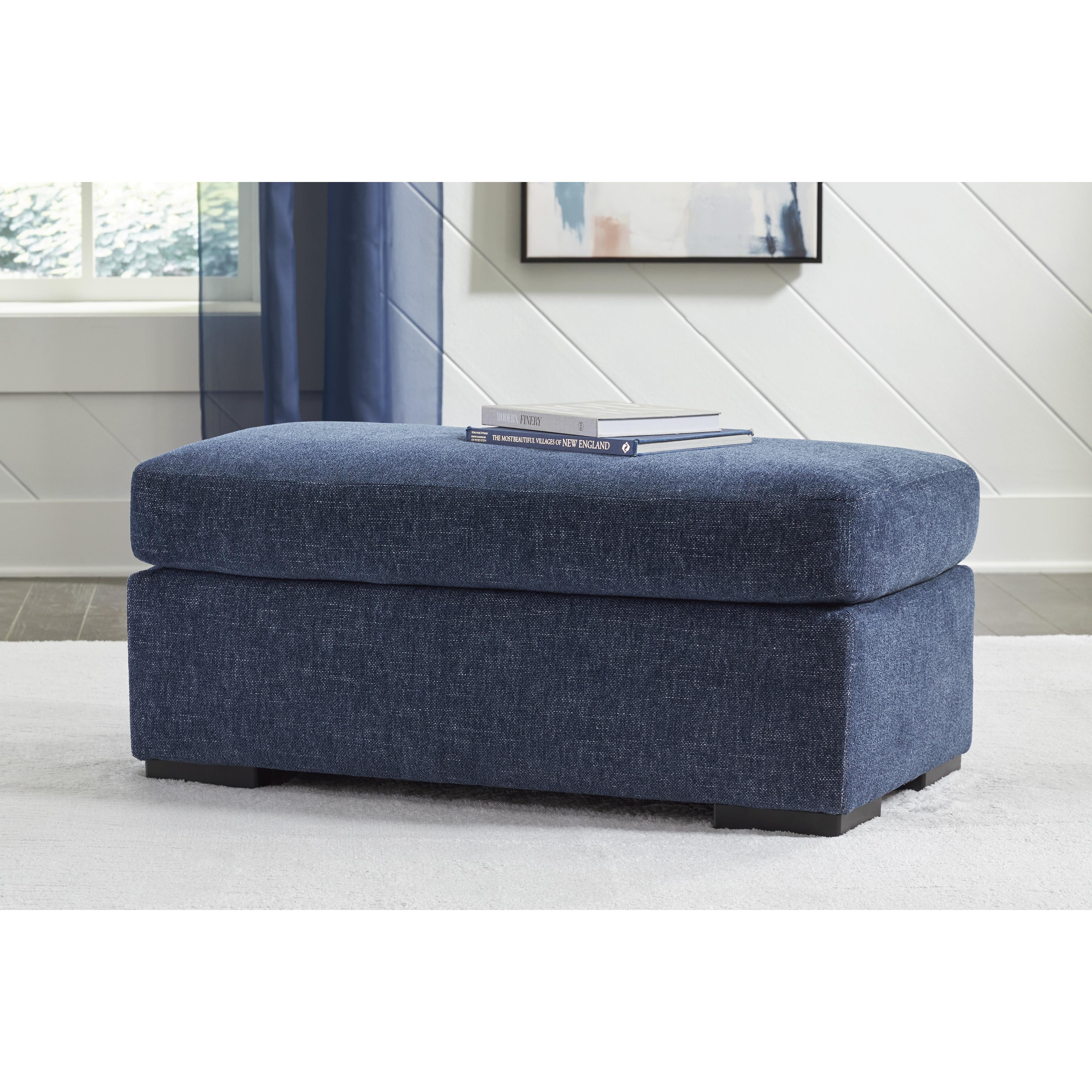  Manufacturer Color_Navy --  Benchcraft Evansley Stationary Fabric Chair with Ottoman IMAGE 4