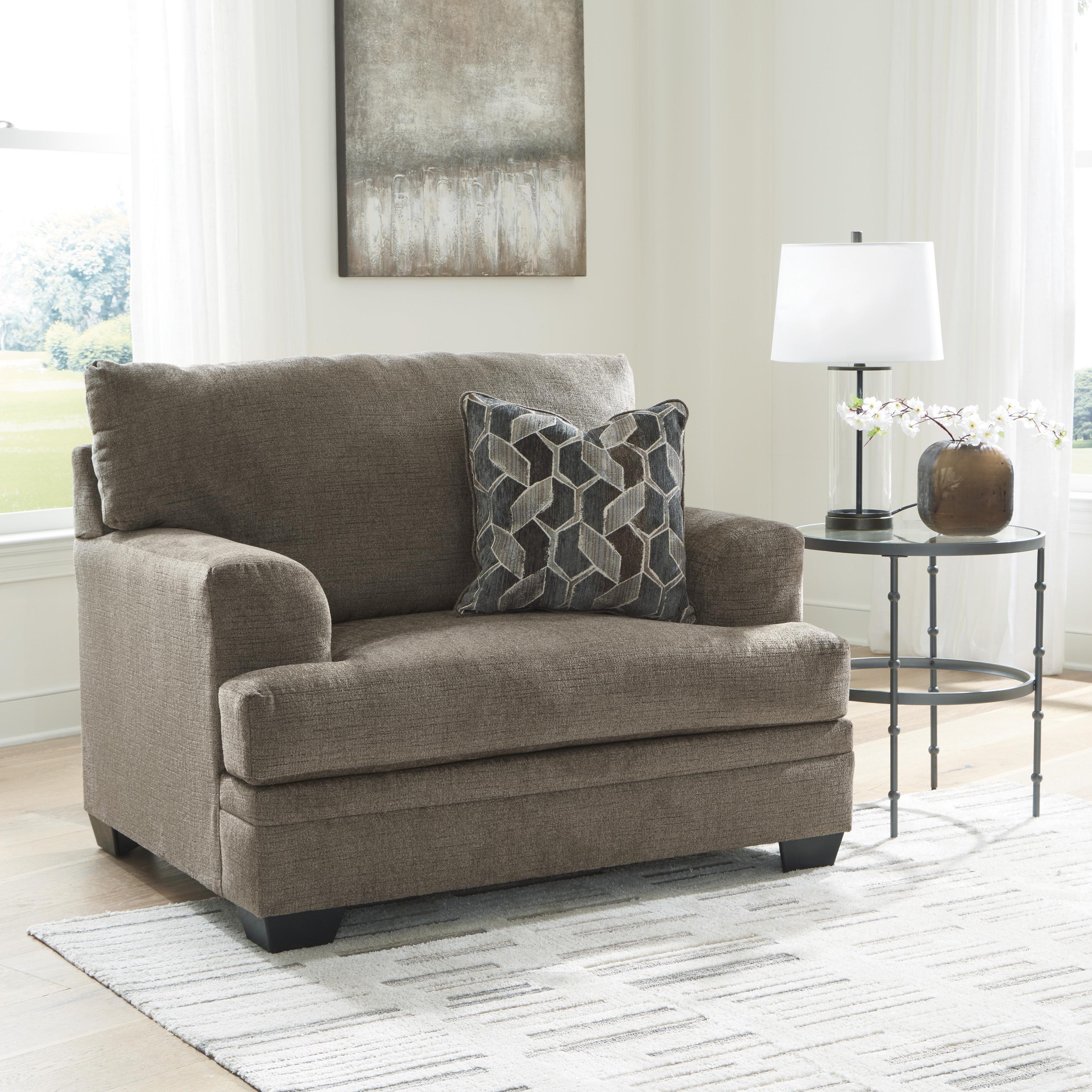  Manufacturer Color_Nutmeg --  Stonemeade 59505U2 Oversized Chair and Ottoman IMAGE 2