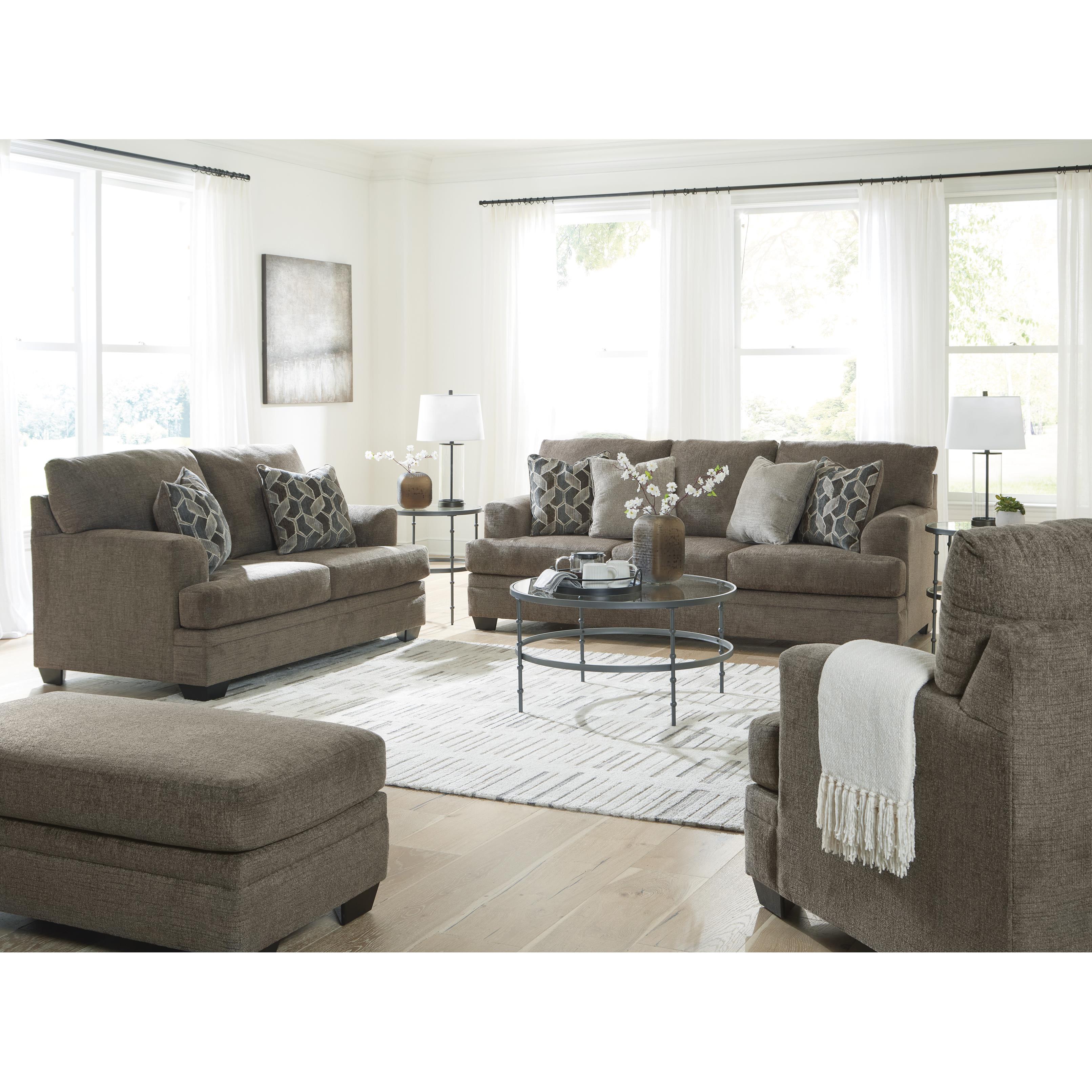  Manufacturer Color_Nutmeg --  Stonemeade 59505U2 Oversized Chair and Ottoman IMAGE 4