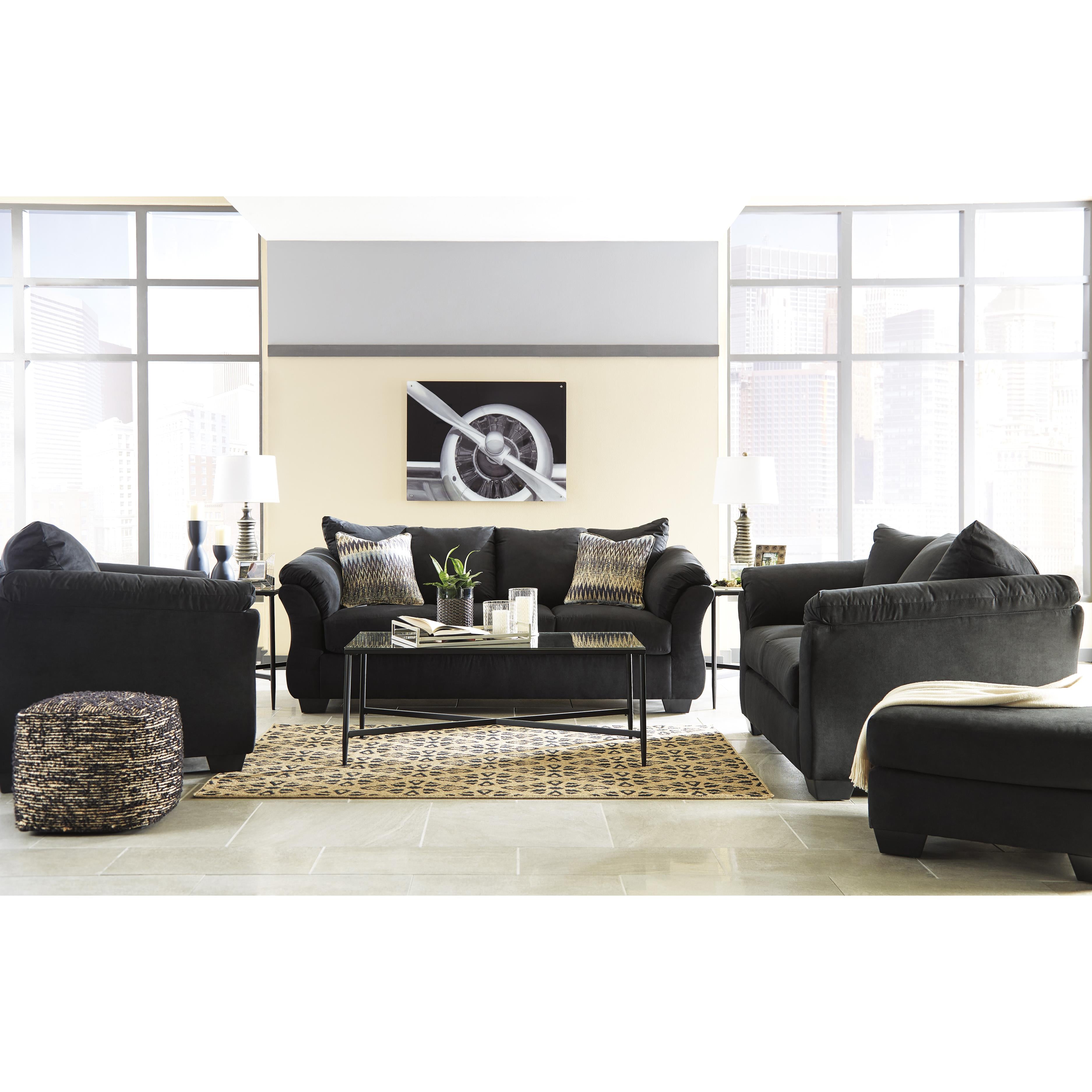  Manufacturer Color_Black --  Darcy 75008U3 Chair and Ottoman IMAGE 5