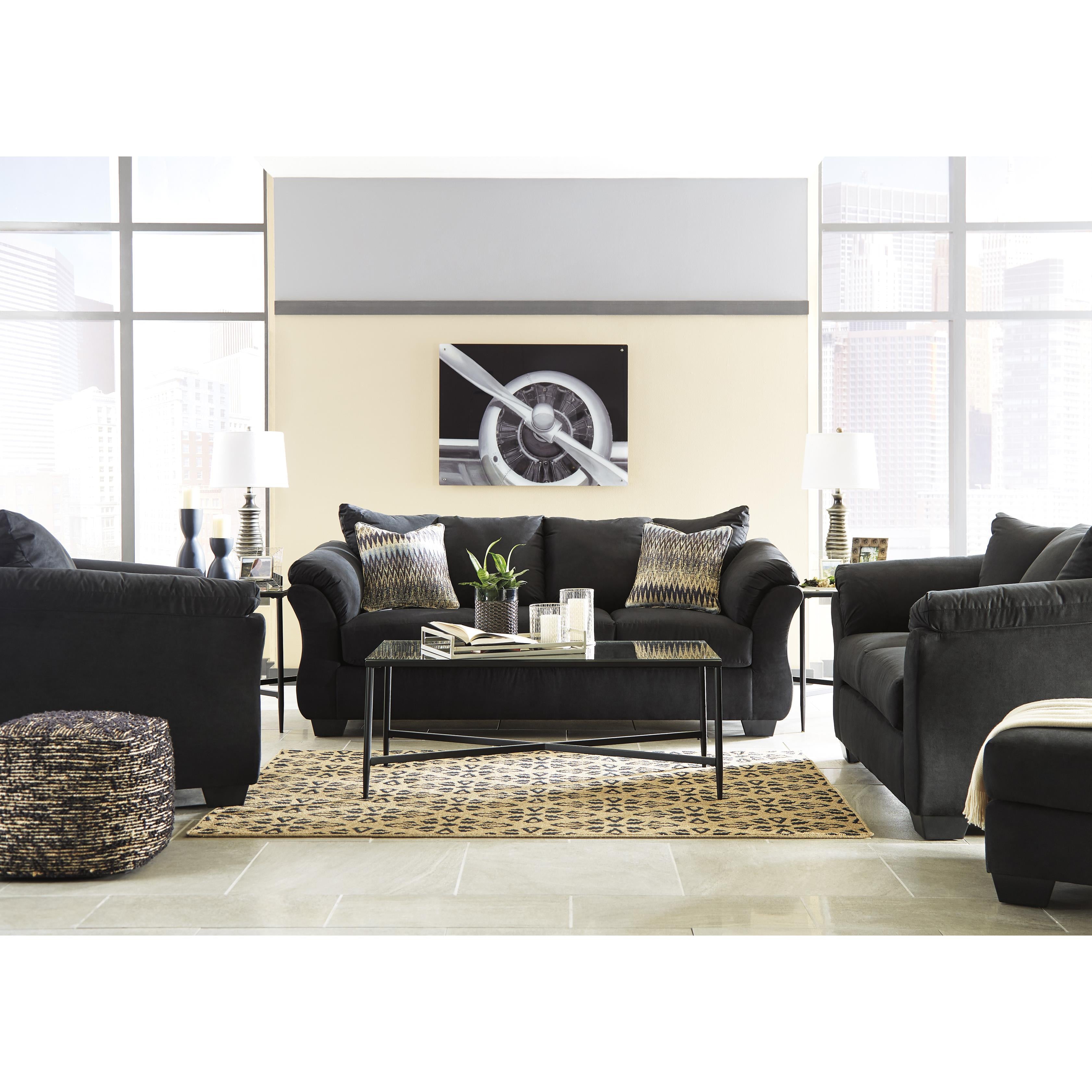  Manufacturer Color_Black --  Darcy 75008U3 Chair and Ottoman IMAGE 6