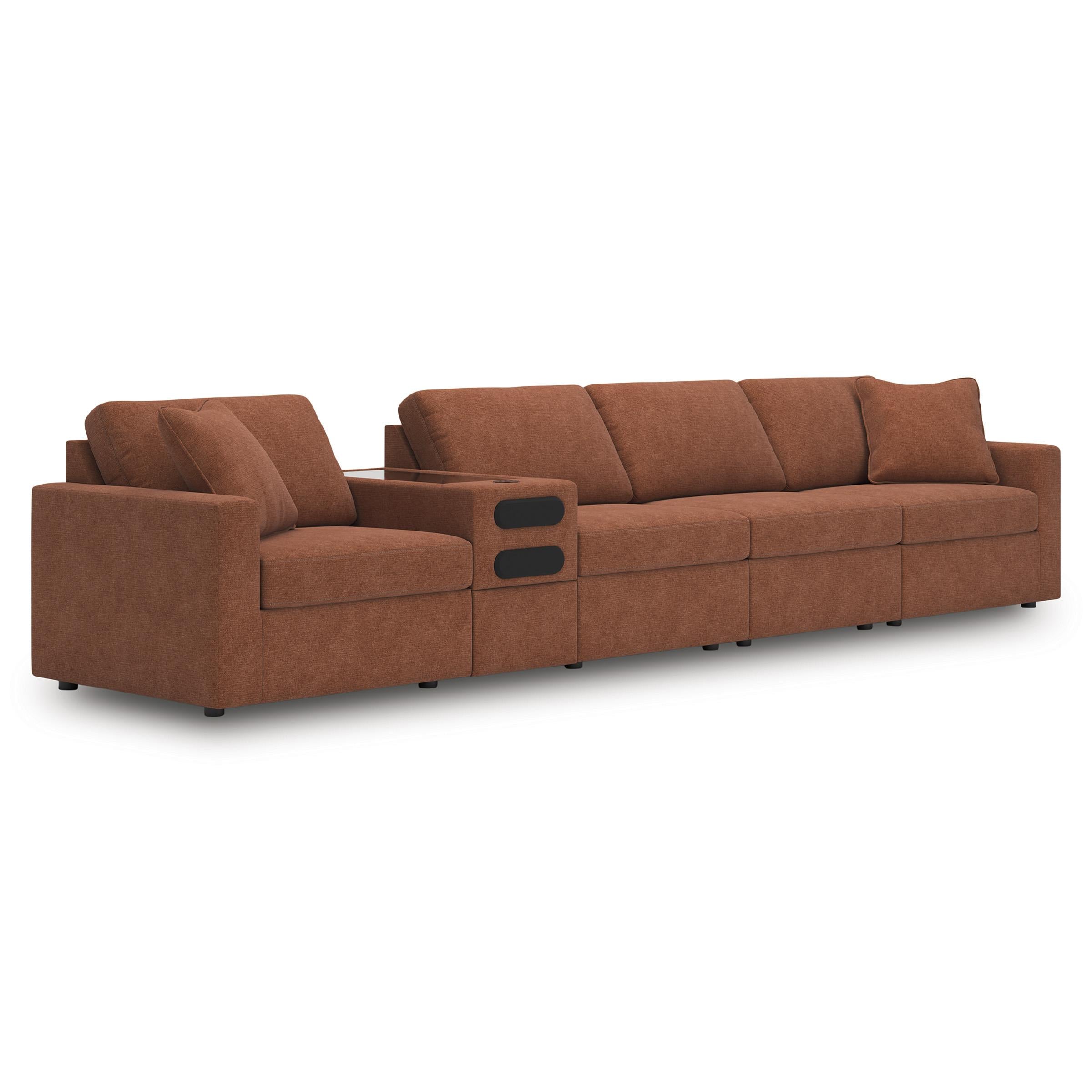  Manufacturer Color_Spice --  Signature Design by Ashley Modmax Fabric 5 pc Sectional IMAGE 1