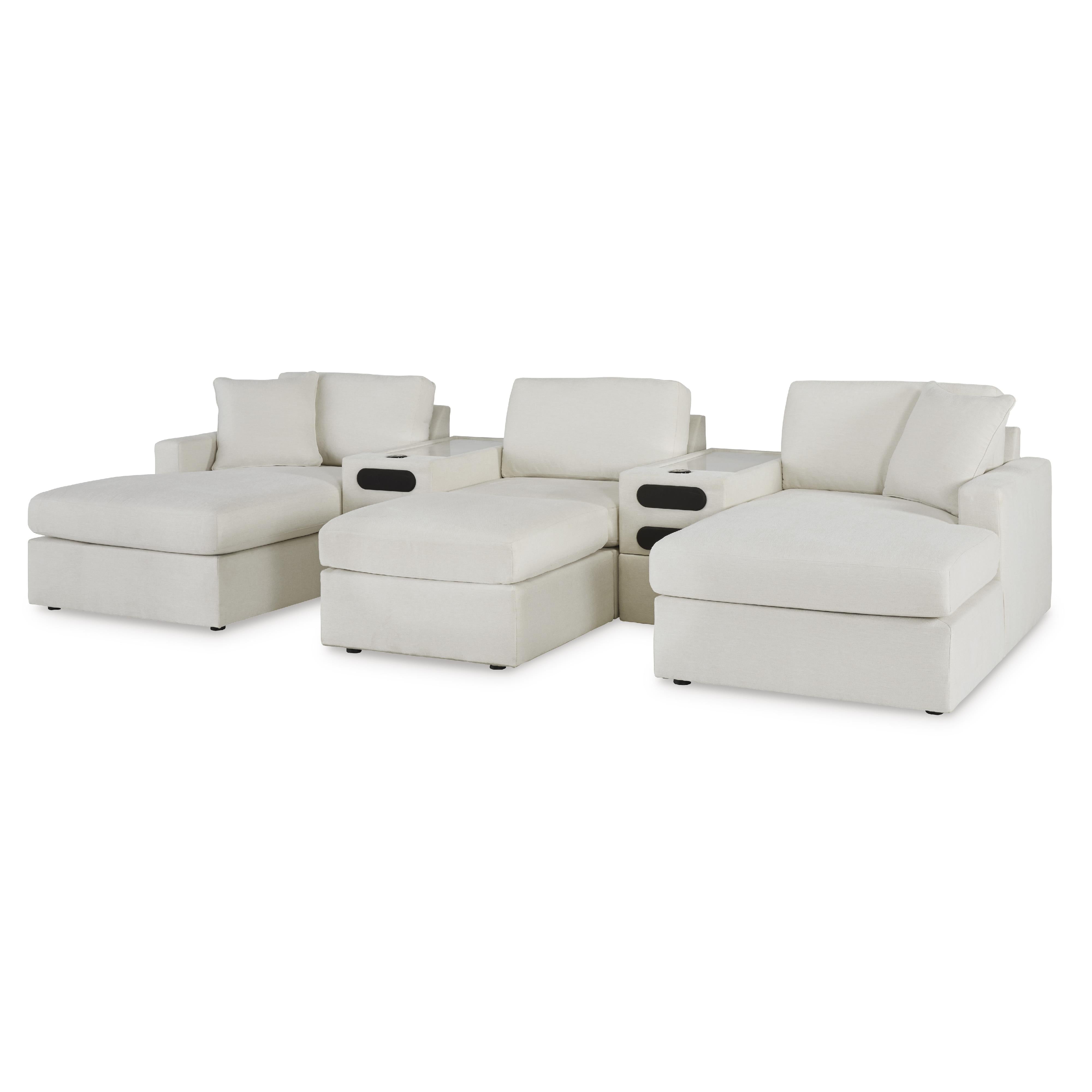  Manufacturer Color_Oyster --  Modmax 92103S49 5 pc Double Chaise with Audio Consoles IMAGE 1