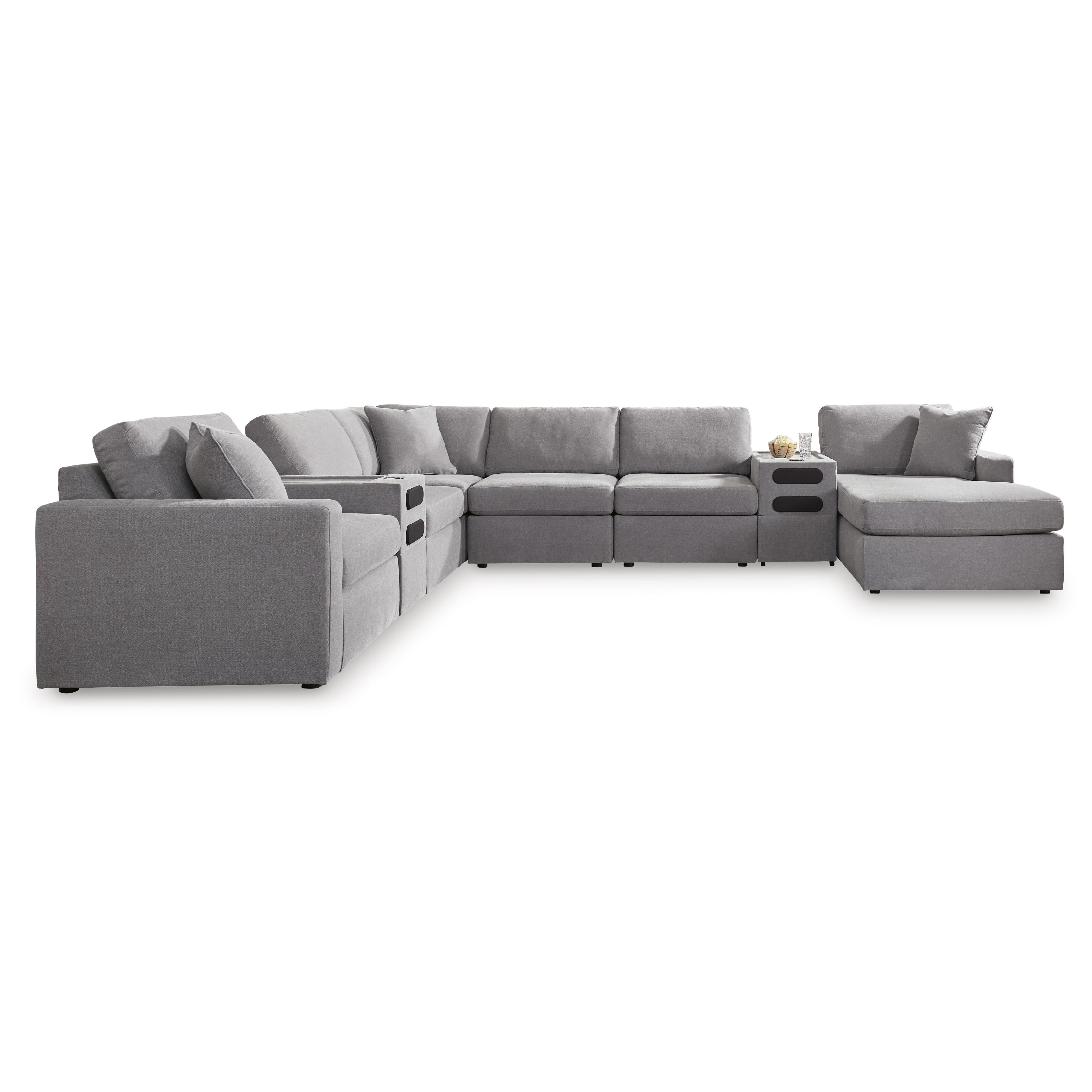  Manufacturer Color_Granite --  Modmax 92104S48 8 pc Sectional with Audio System and Chaise IMAGE 1