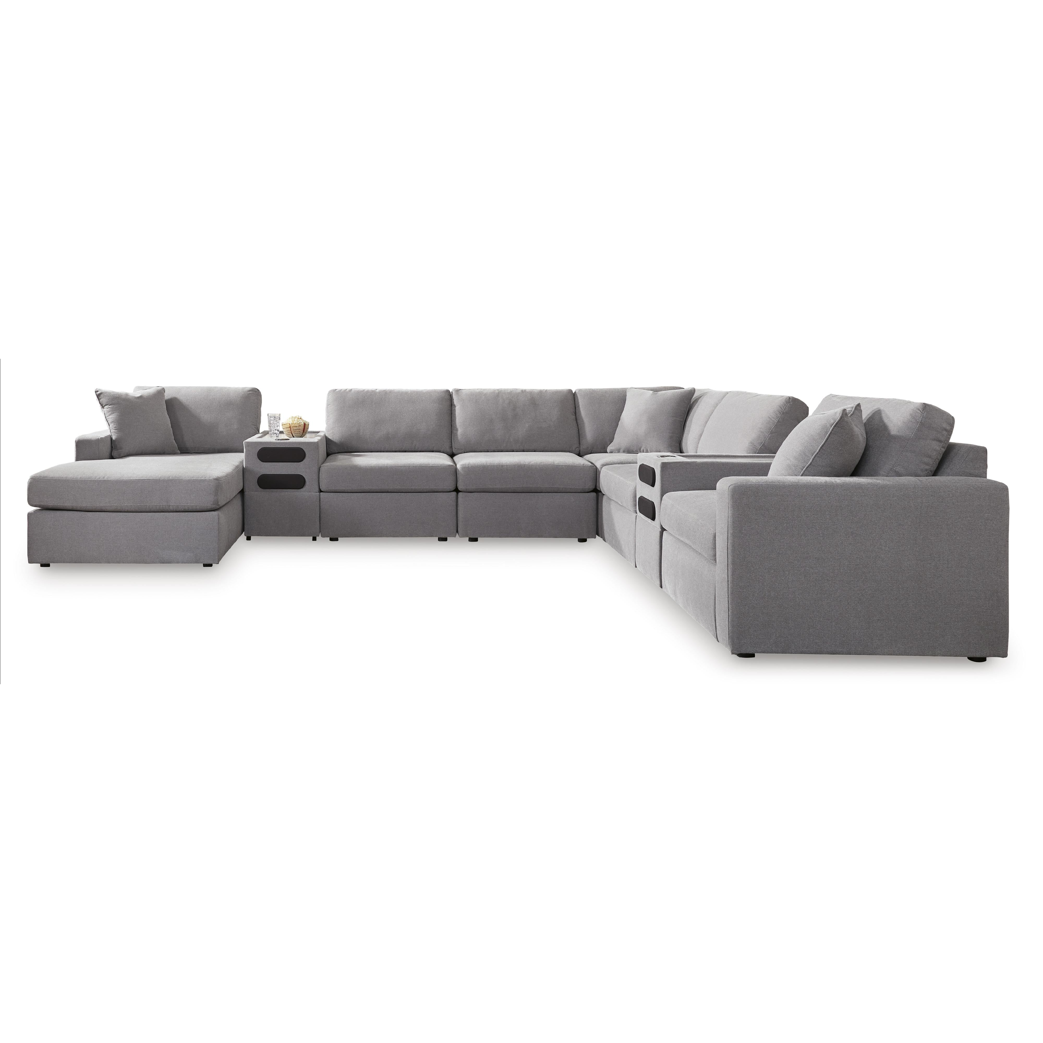  Manufacturer Color_Granite --  Modmax 92104S49 8 pc Sectional with Audio System and Chaise IMAGE 1