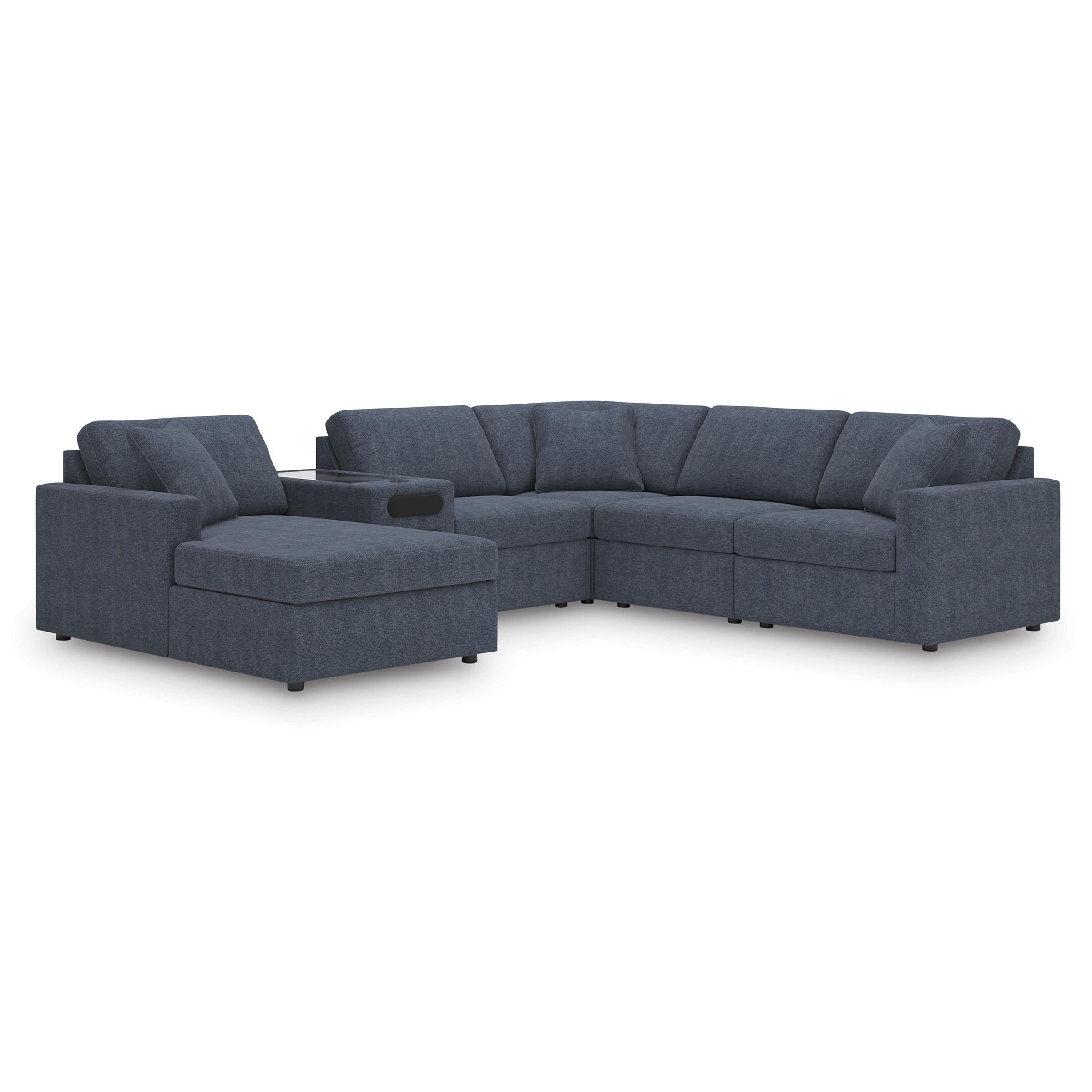  Manufacturer Color_Ink --  Modmax 92121S50 6 pc Sectional with Audio System and Chaise IMAGE 1