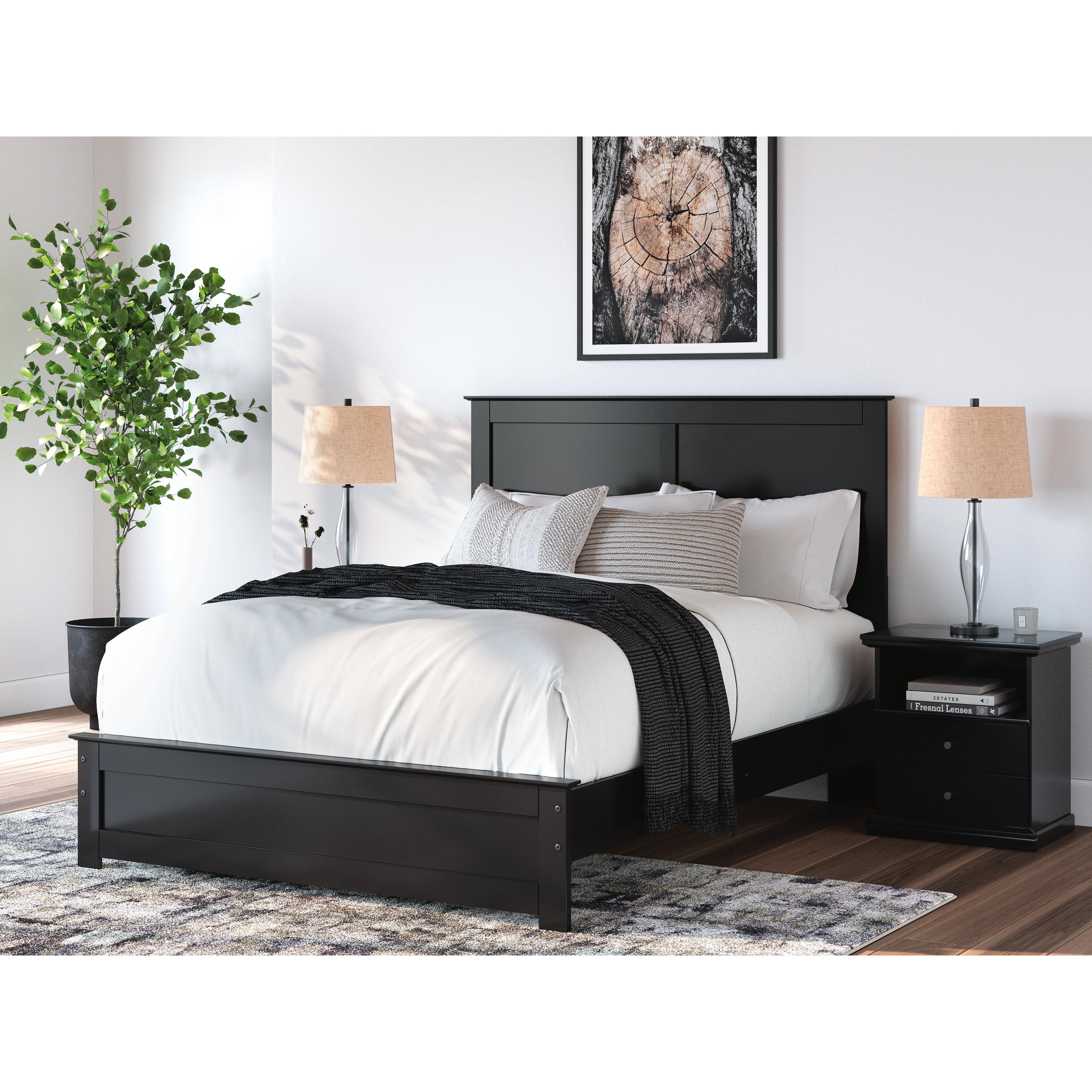  Size_Queen --  Maribel B138B53 Queen Panel Bed IMAGE 5