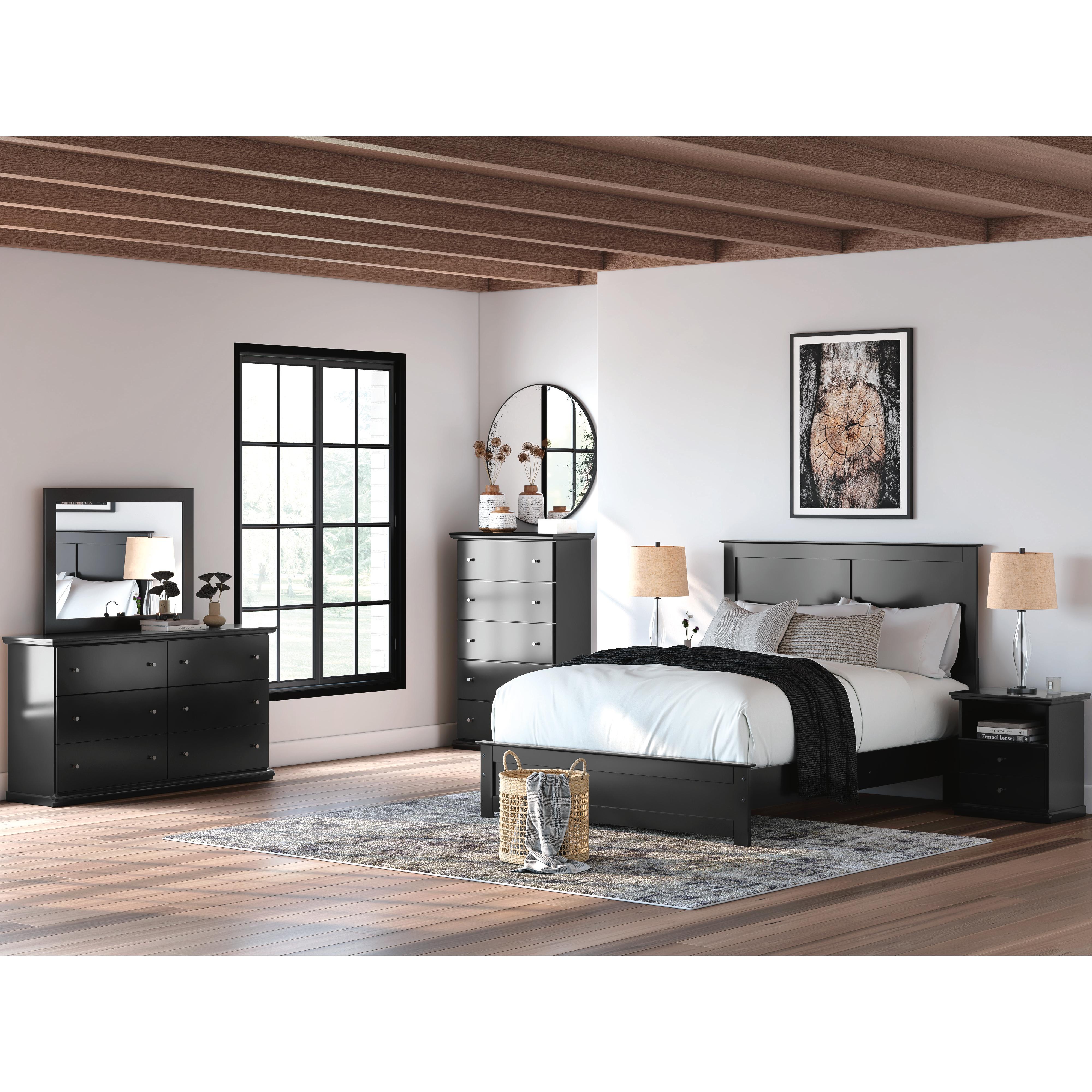  Size_Queen --  Maribel B138B53 Queen Panel Bed IMAGE 8