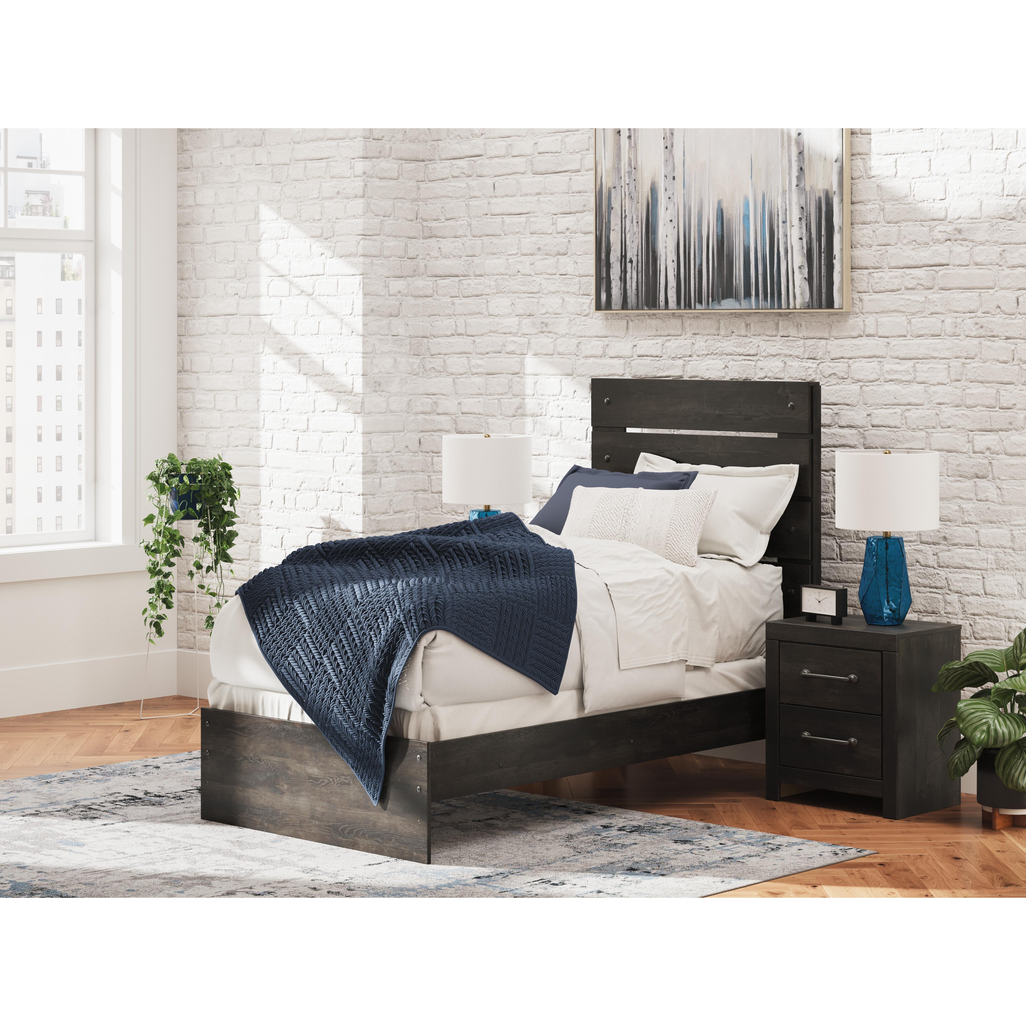  Size_Twin --  Signature Design by Ashley Hollivern Panel Bed IMAGE 6