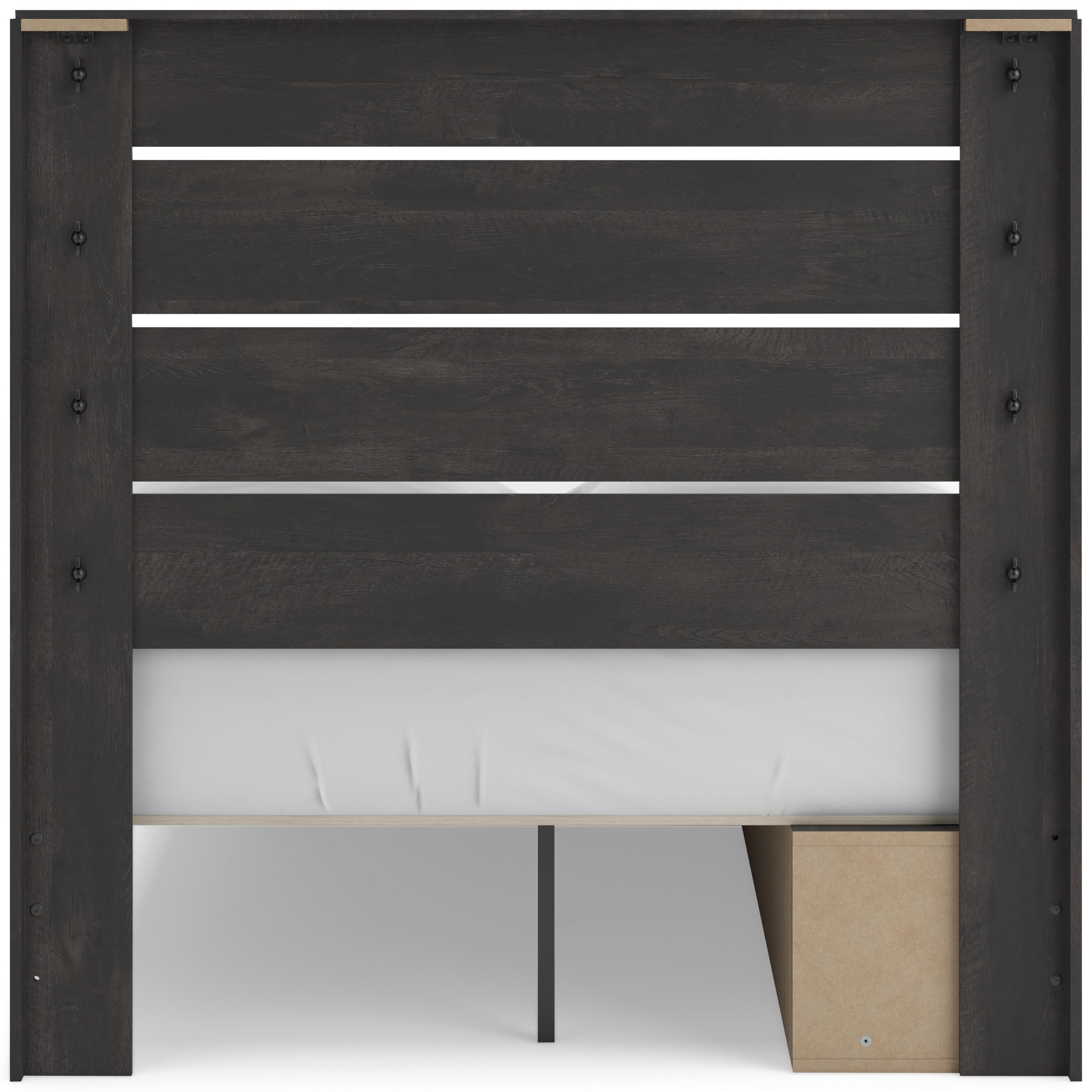  Size_Full --  Hollivern PCB2108B15 Full Panel Storage Bed IMAGE 6
