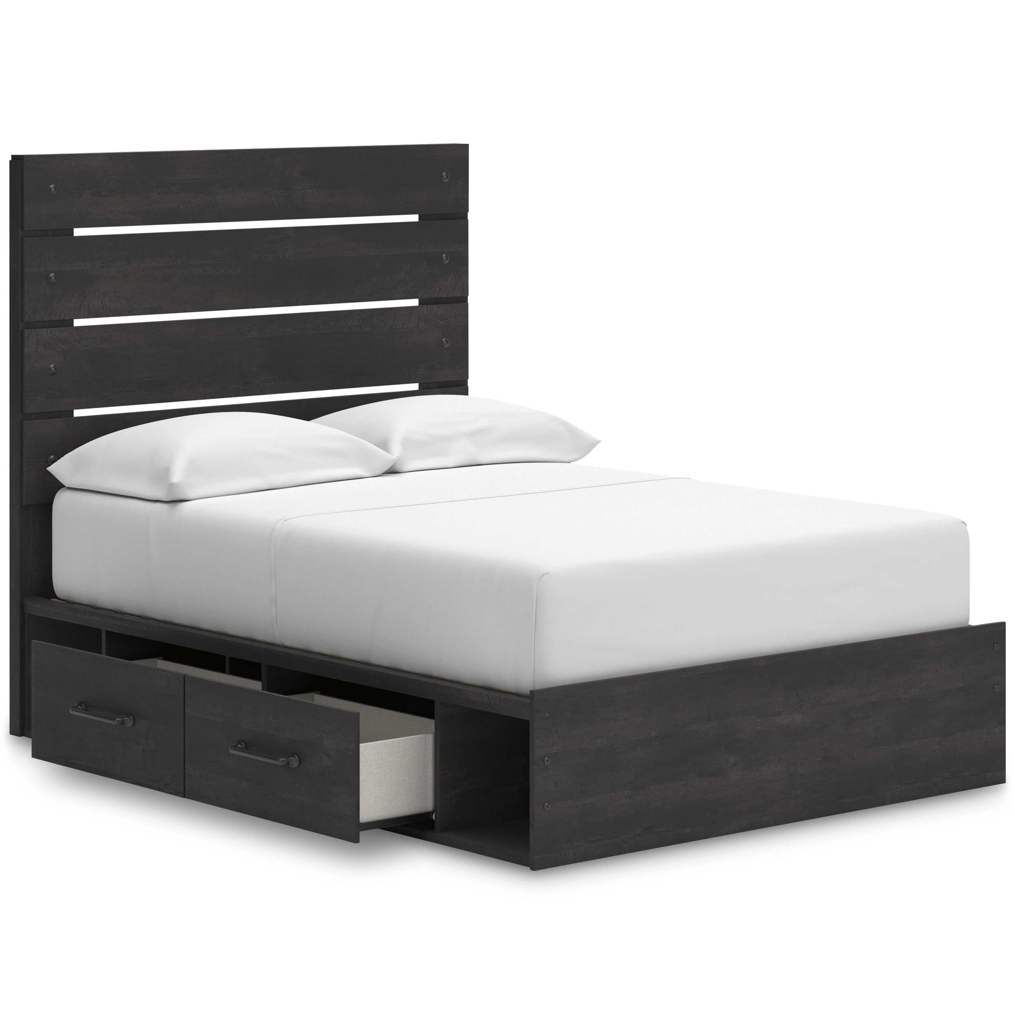  Size_Full --  Hollivern PCB2108B16 Full Panel Bed with Storage IMAGE 2