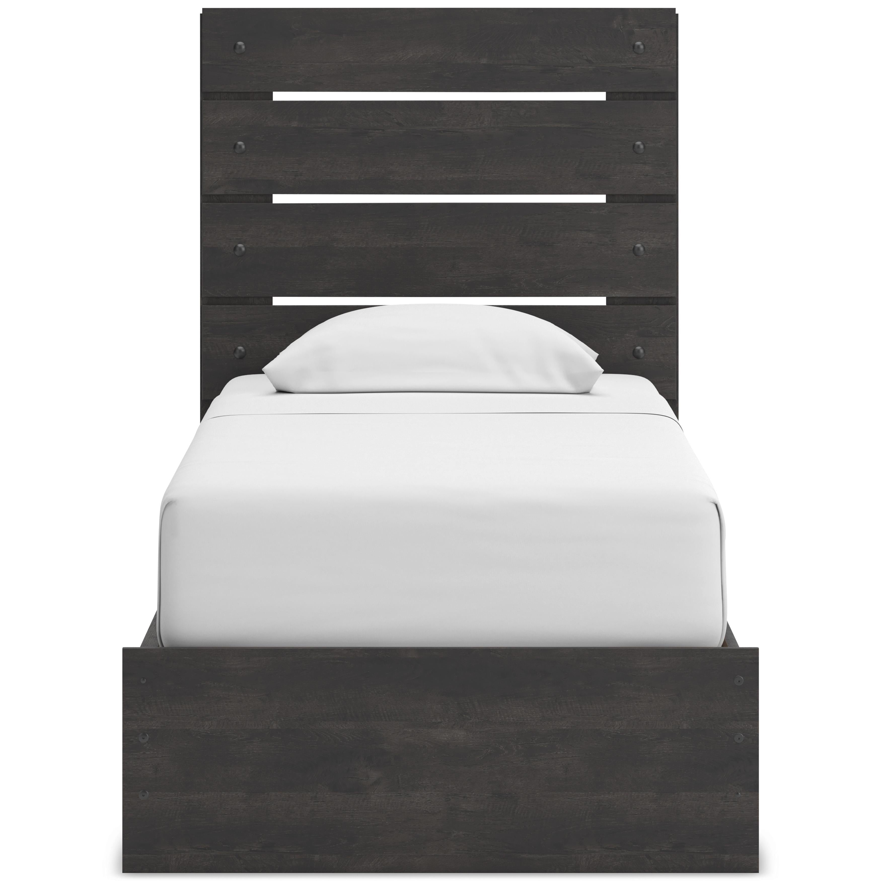  Size_Twin --  Signature Design by Ashley Hollivern Panel Bed with Storage IMAGE 3