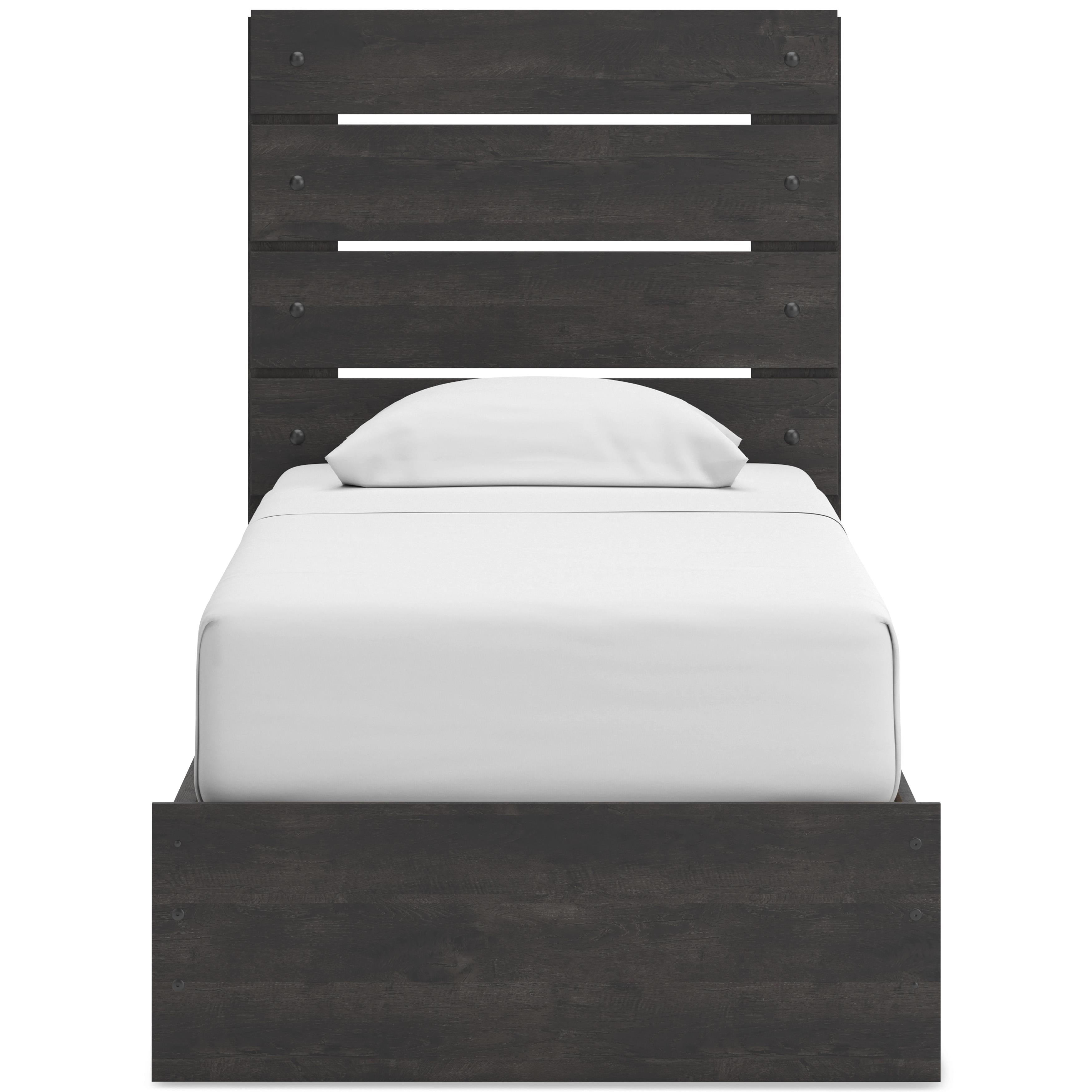  Size_Twin --  Signature Design by Ashley Hollivern Panel Bed with Storage IMAGE 3