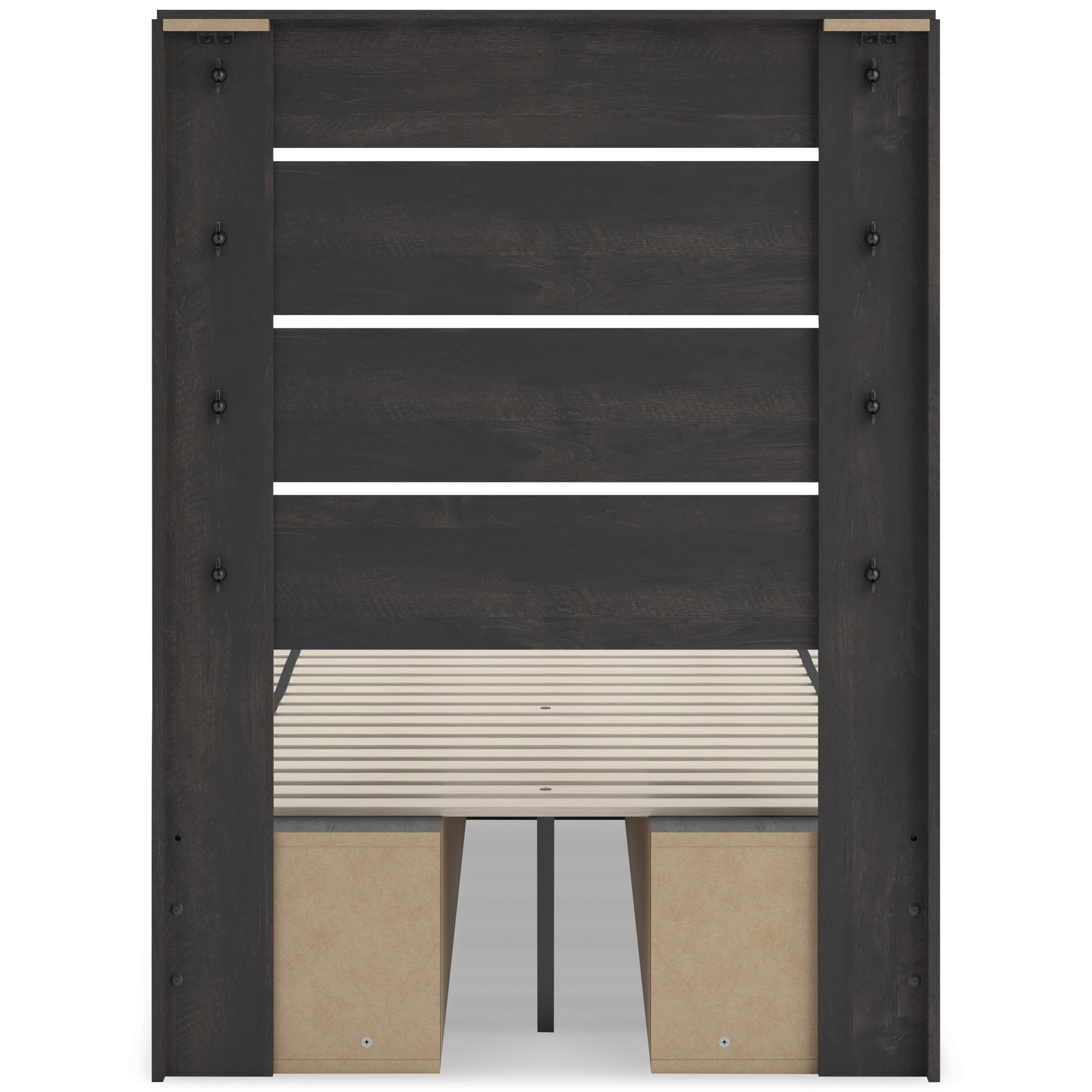  Size_Twin --  Signature Design by Ashley Hollivern Panel Bed with Storage IMAGE 5