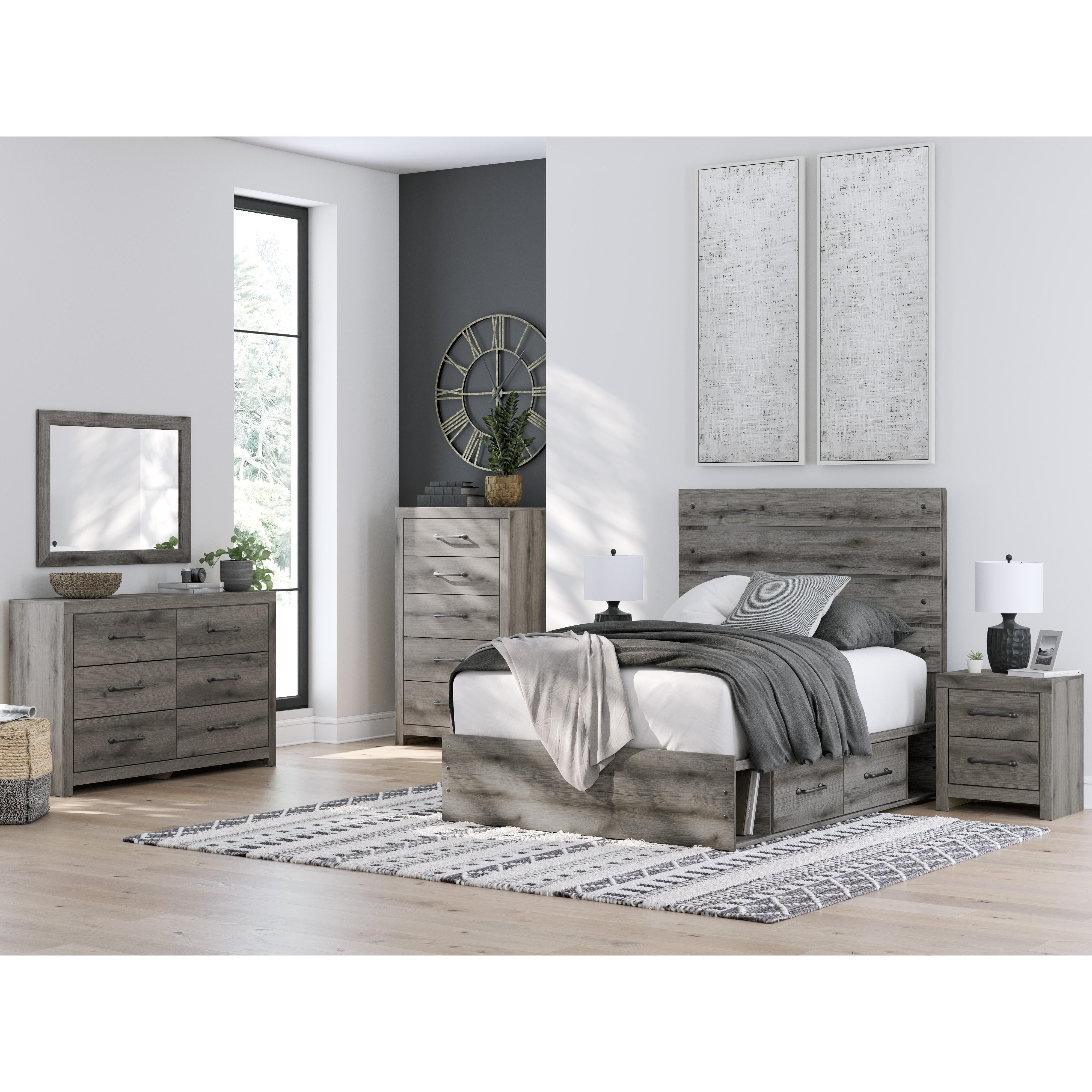  Size_Full --  Graystorm PCB2405B17 Full Panel Bed with Storage IMAGE 10