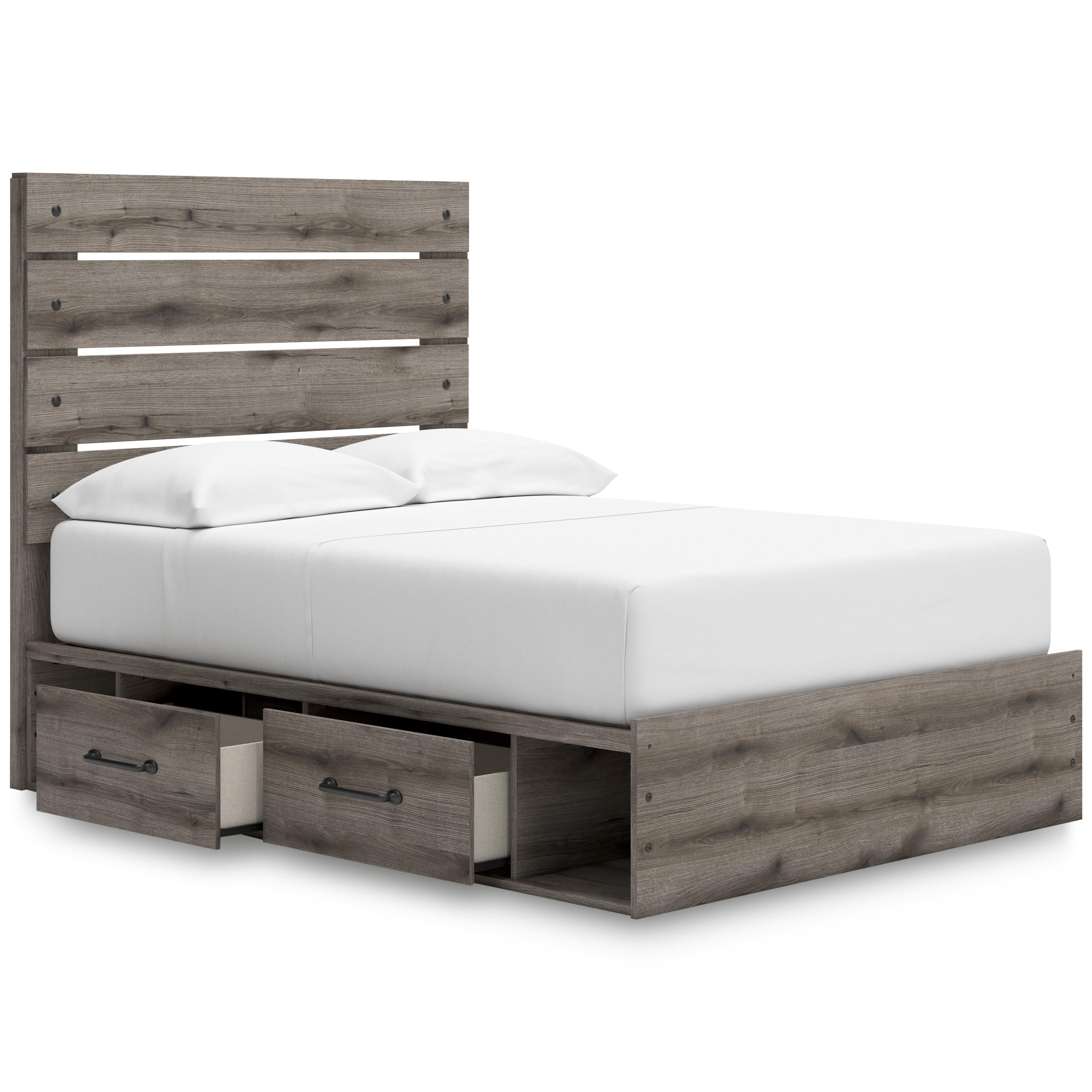  Size_Full --  Graystorm PCB2405B17 Full Panel Bed with Storage IMAGE 2