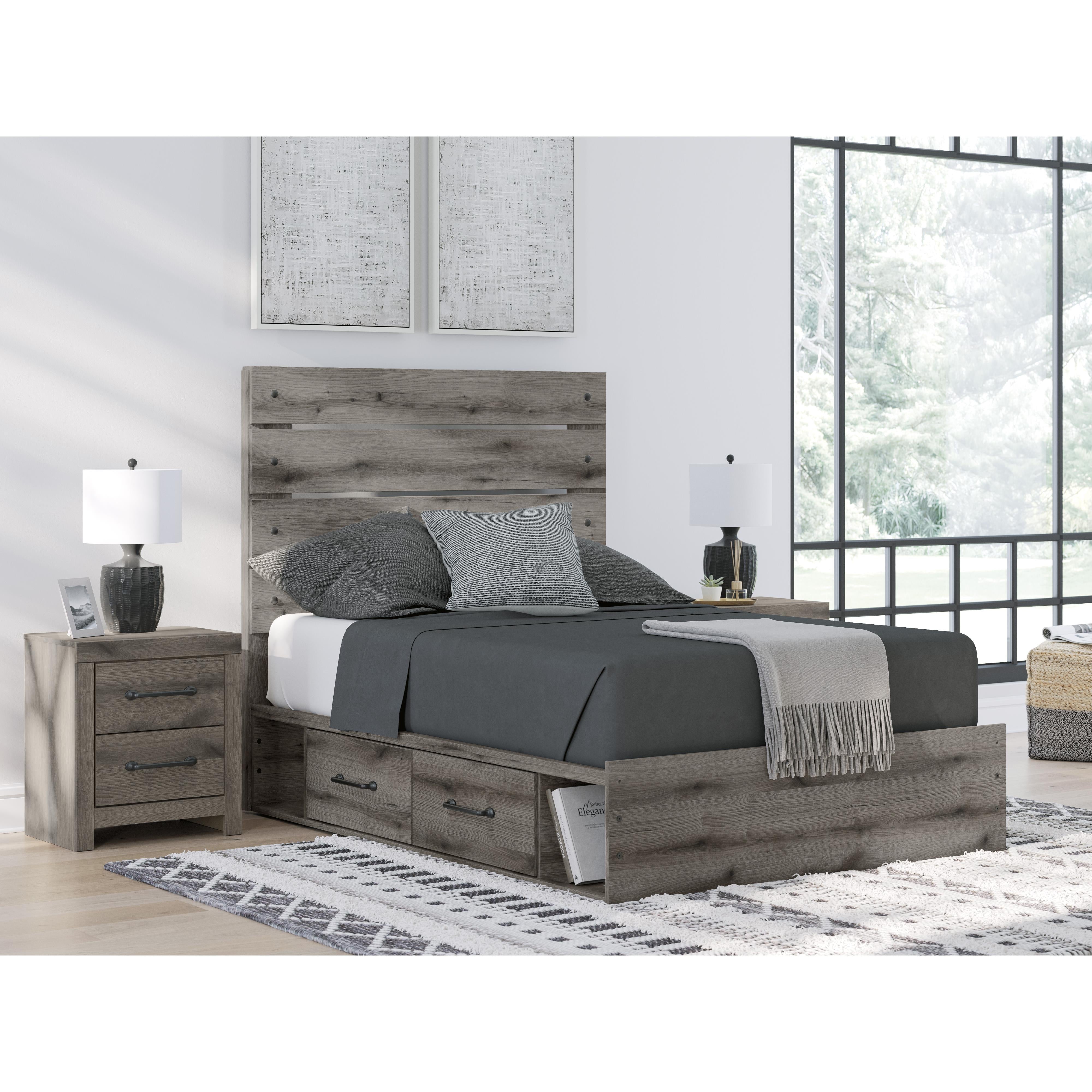  Size_Full --  Graystorm PCB2405B17 Full Panel Bed with Storage IMAGE 8