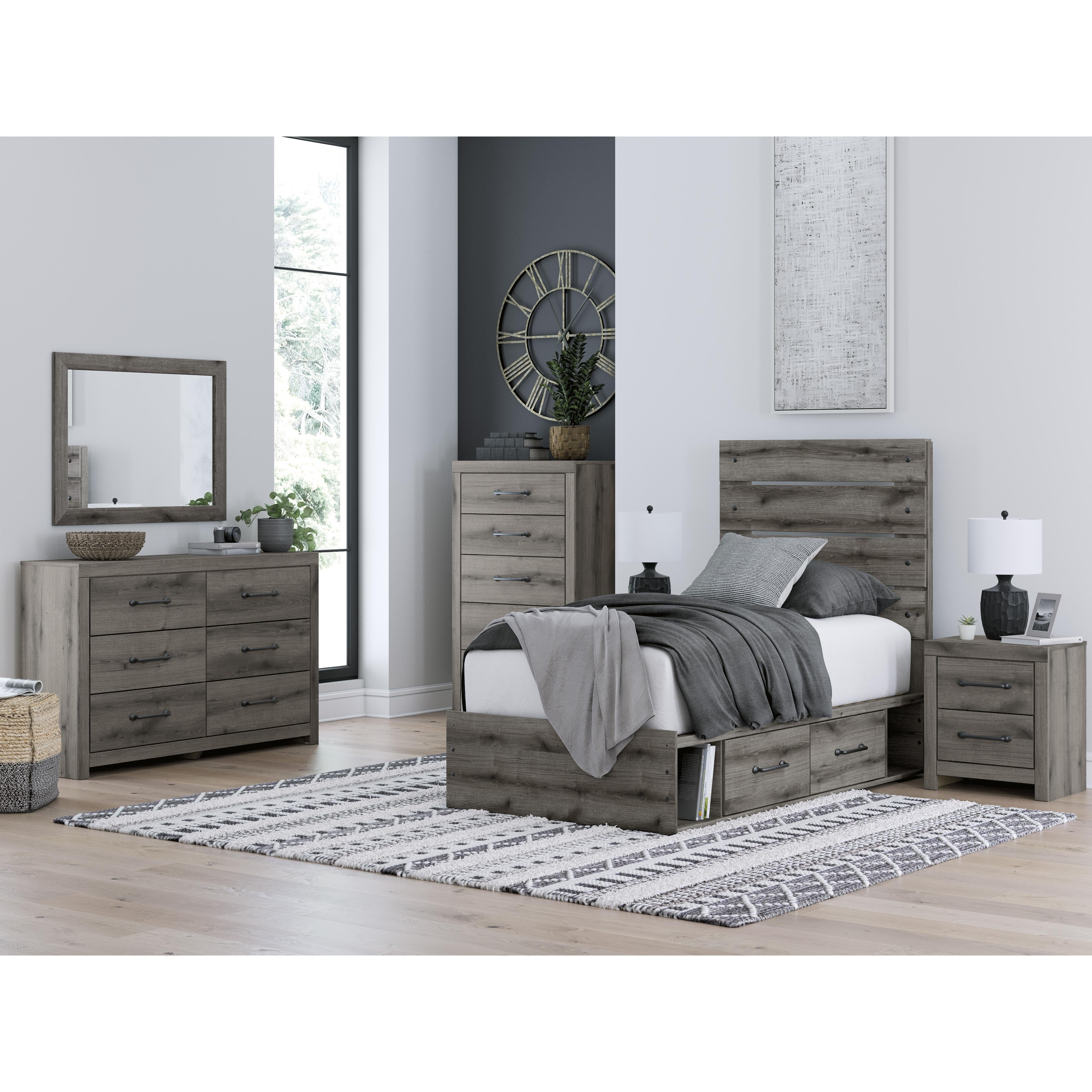  Size_Twin --  Signature Design by Ashley Graystorm Panel Bed with Storage IMAGE 10