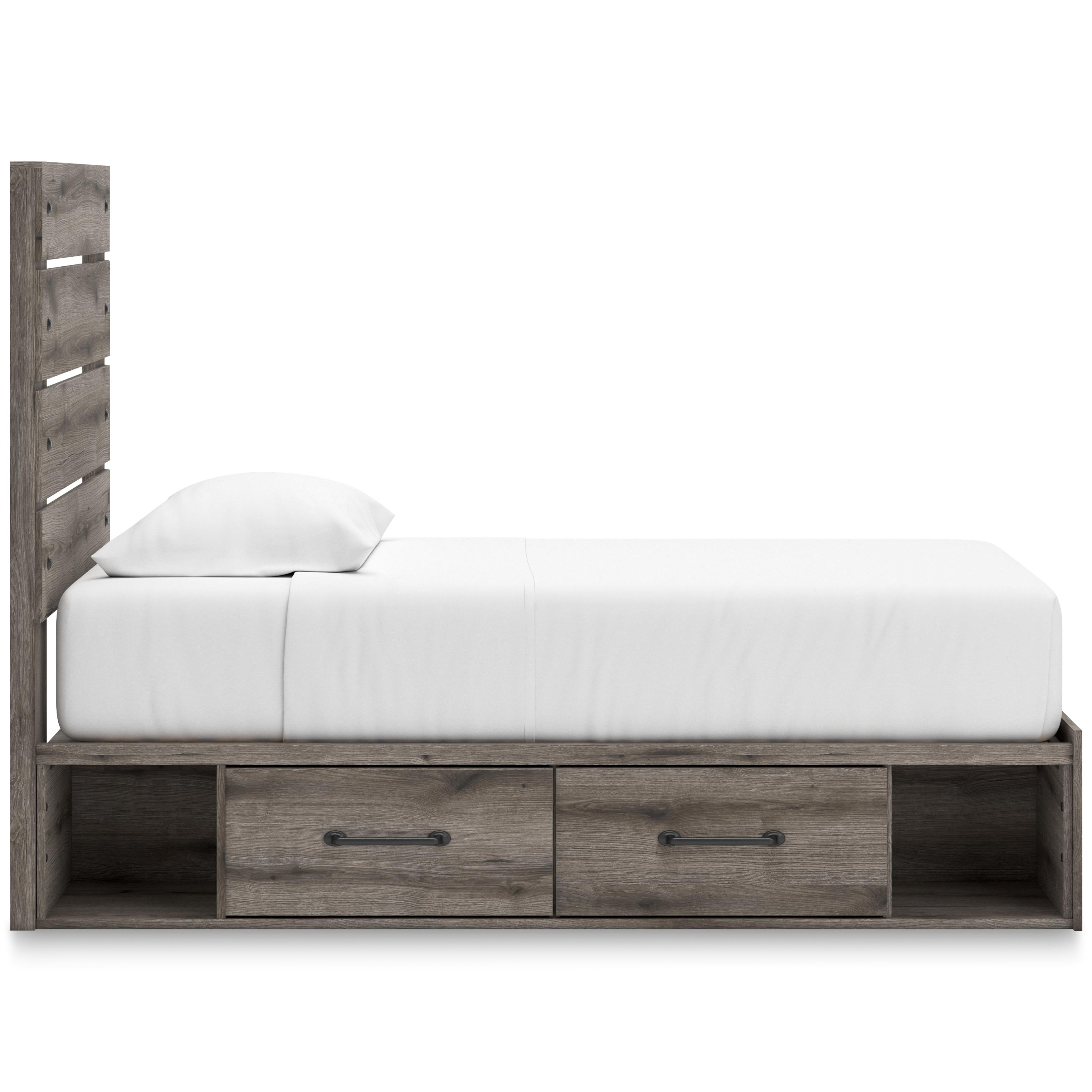  Size_Twin --  Signature Design by Ashley Graystorm Panel Bed with Storage IMAGE 4