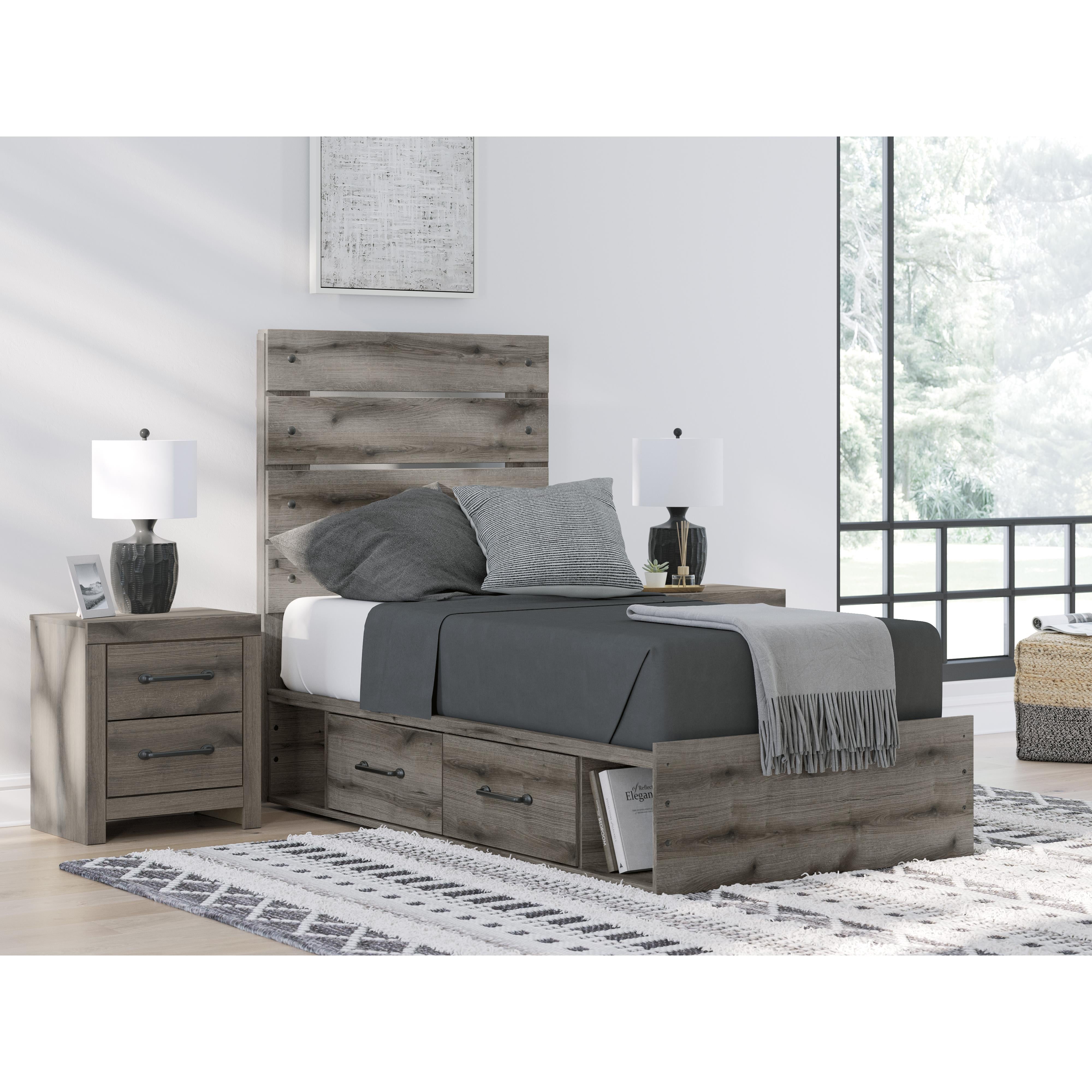  Size_Twin --  Signature Design by Ashley Graystorm Panel Bed with Storage IMAGE 8