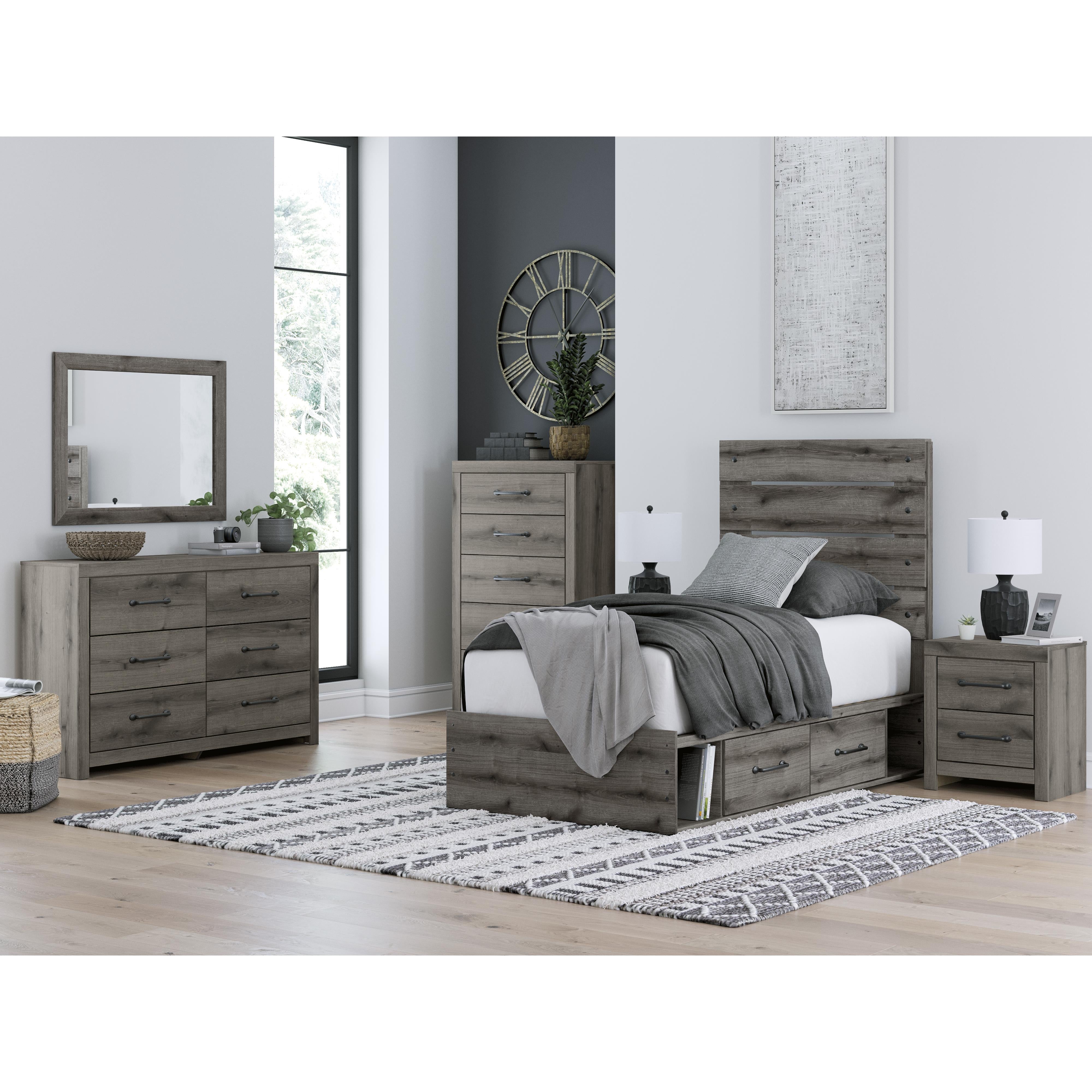  Size_Twin --  Signature Design by Ashley Graystorm Panel Bed with Storage IMAGE 10