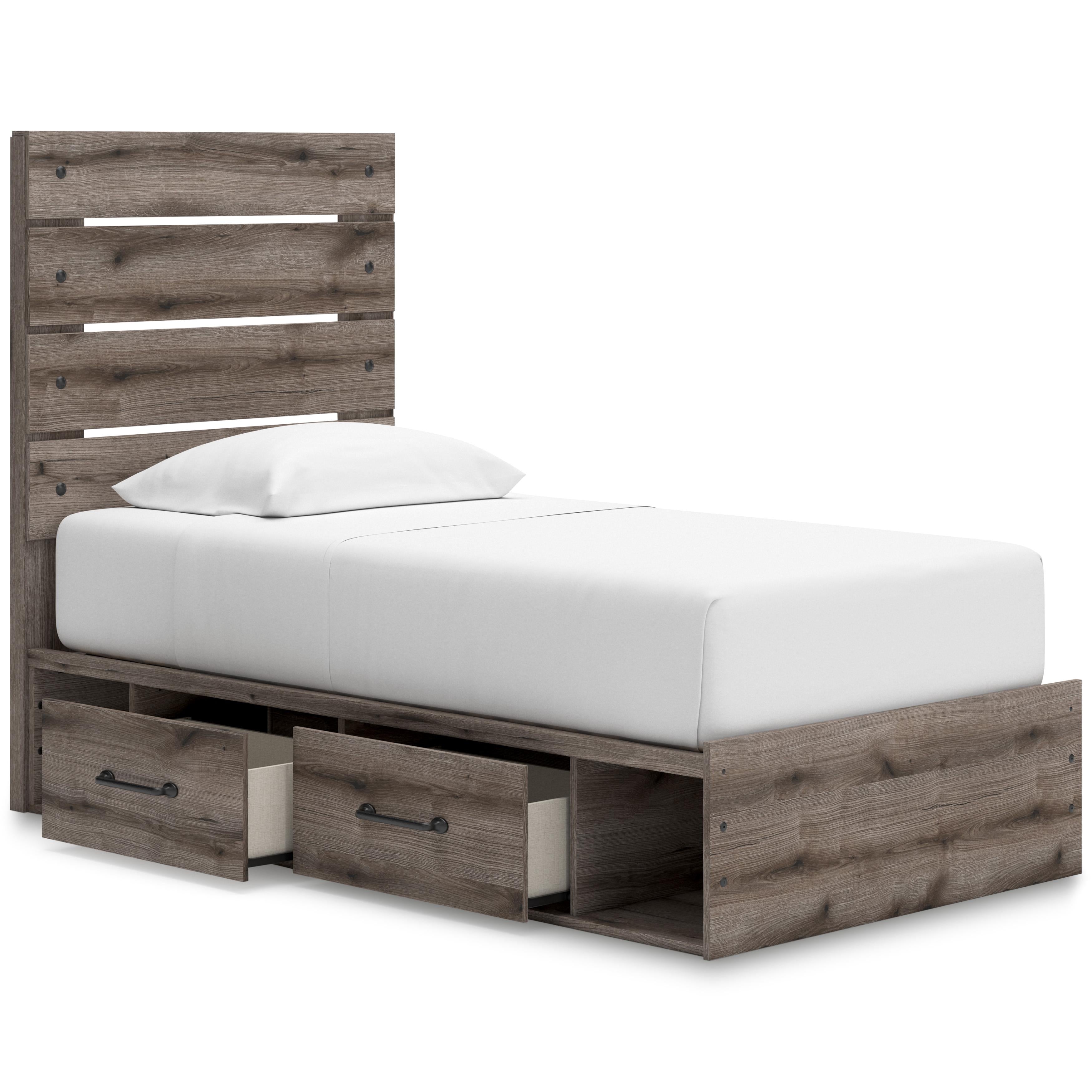  Size_Twin --  Signature Design by Ashley Graystorm Panel Bed with Storage IMAGE 2