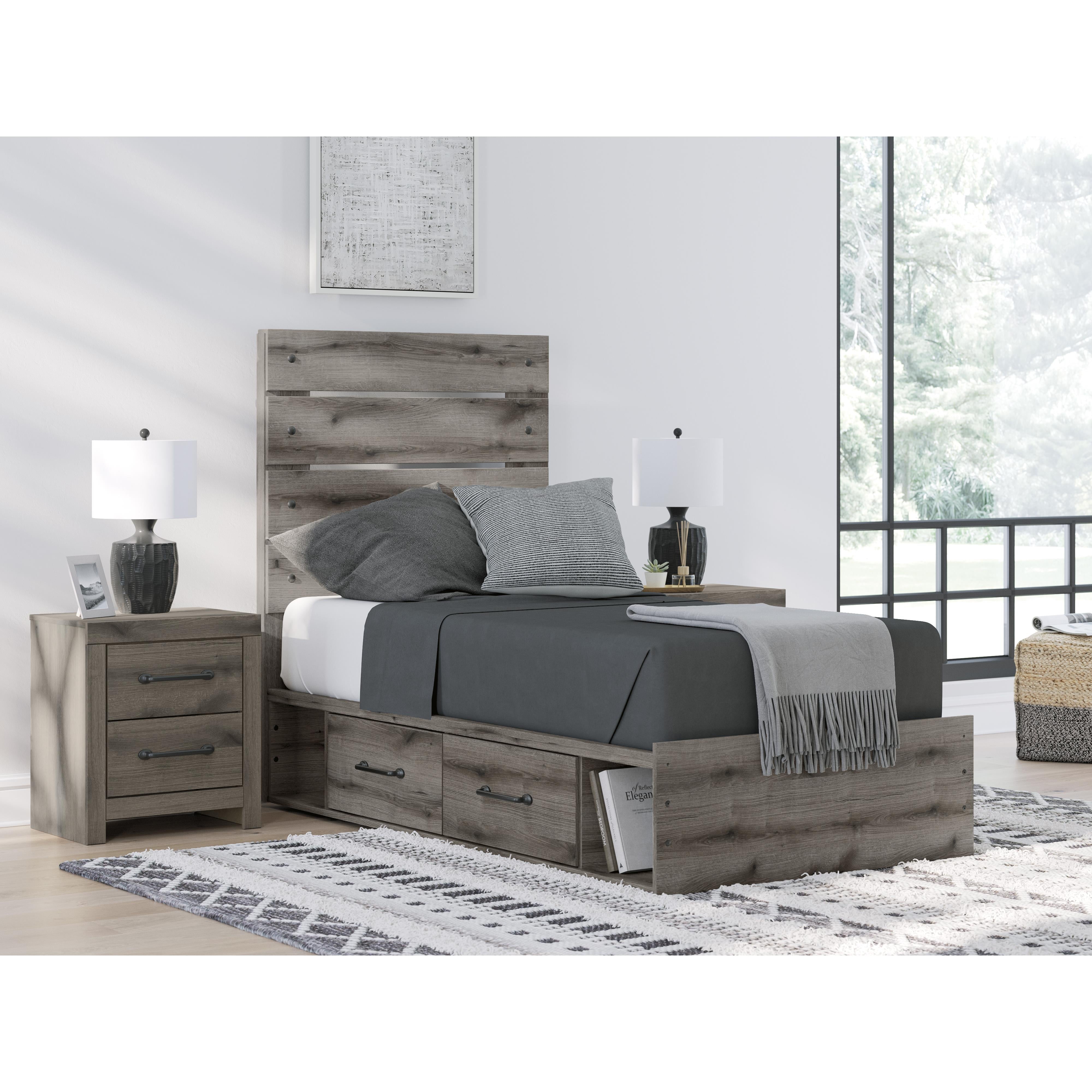  Size_Twin --  Signature Design by Ashley Graystorm Panel Bed with Storage IMAGE 7