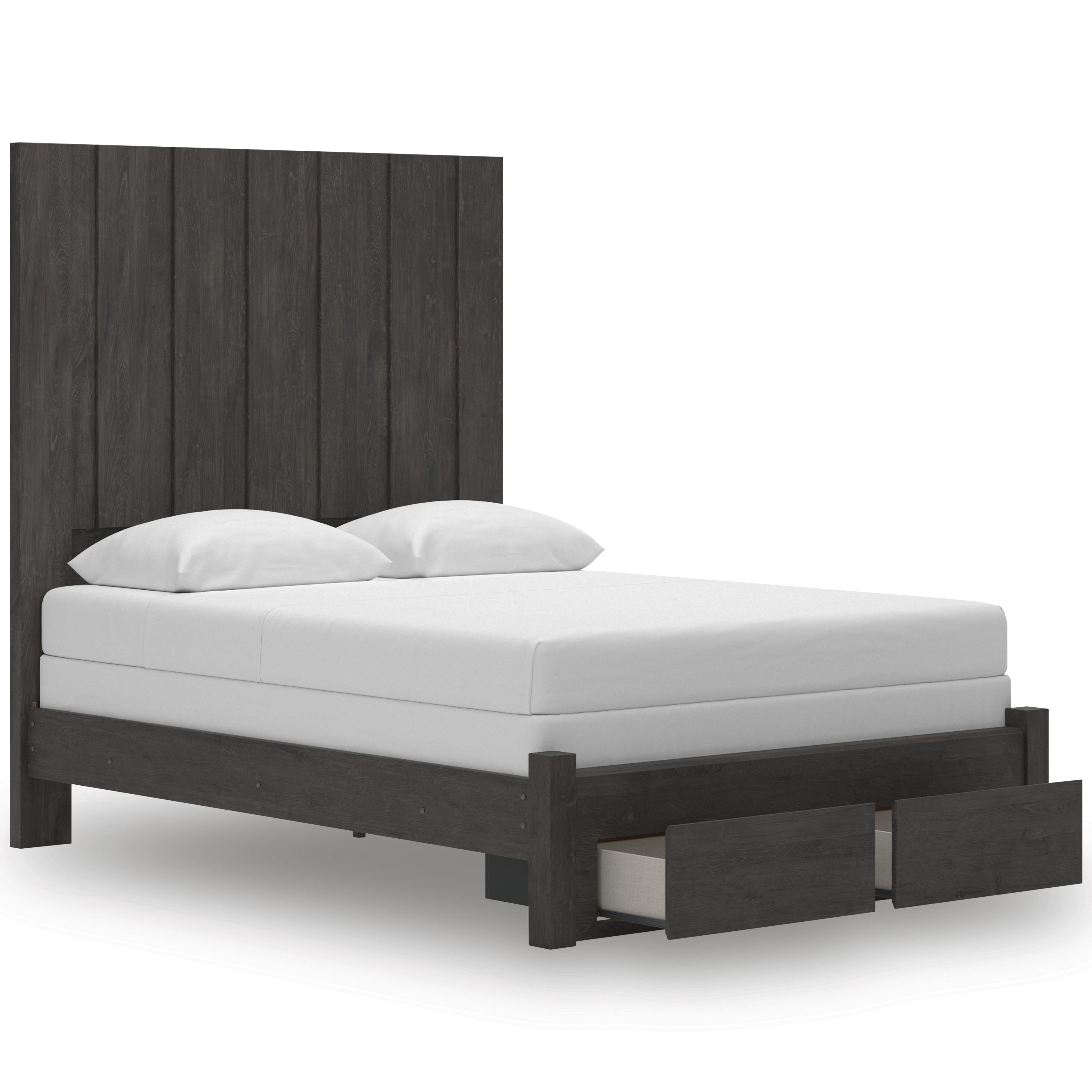  Size_Queen --  Signature Design by Ashley Fraluna Panel Bed with Storage IMAGE 2