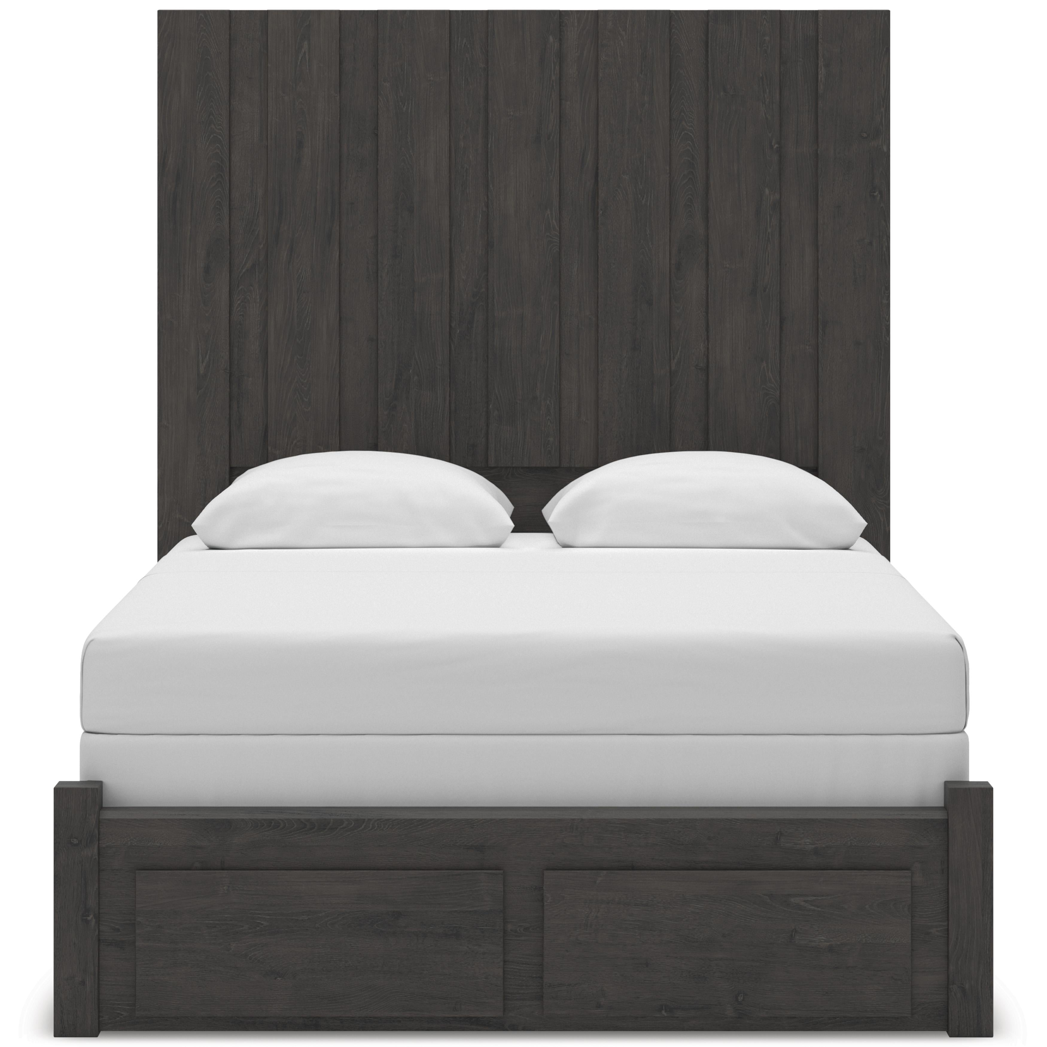  Size_Queen --  Signature Design by Ashley Fraluna Panel Bed with Storage IMAGE 3