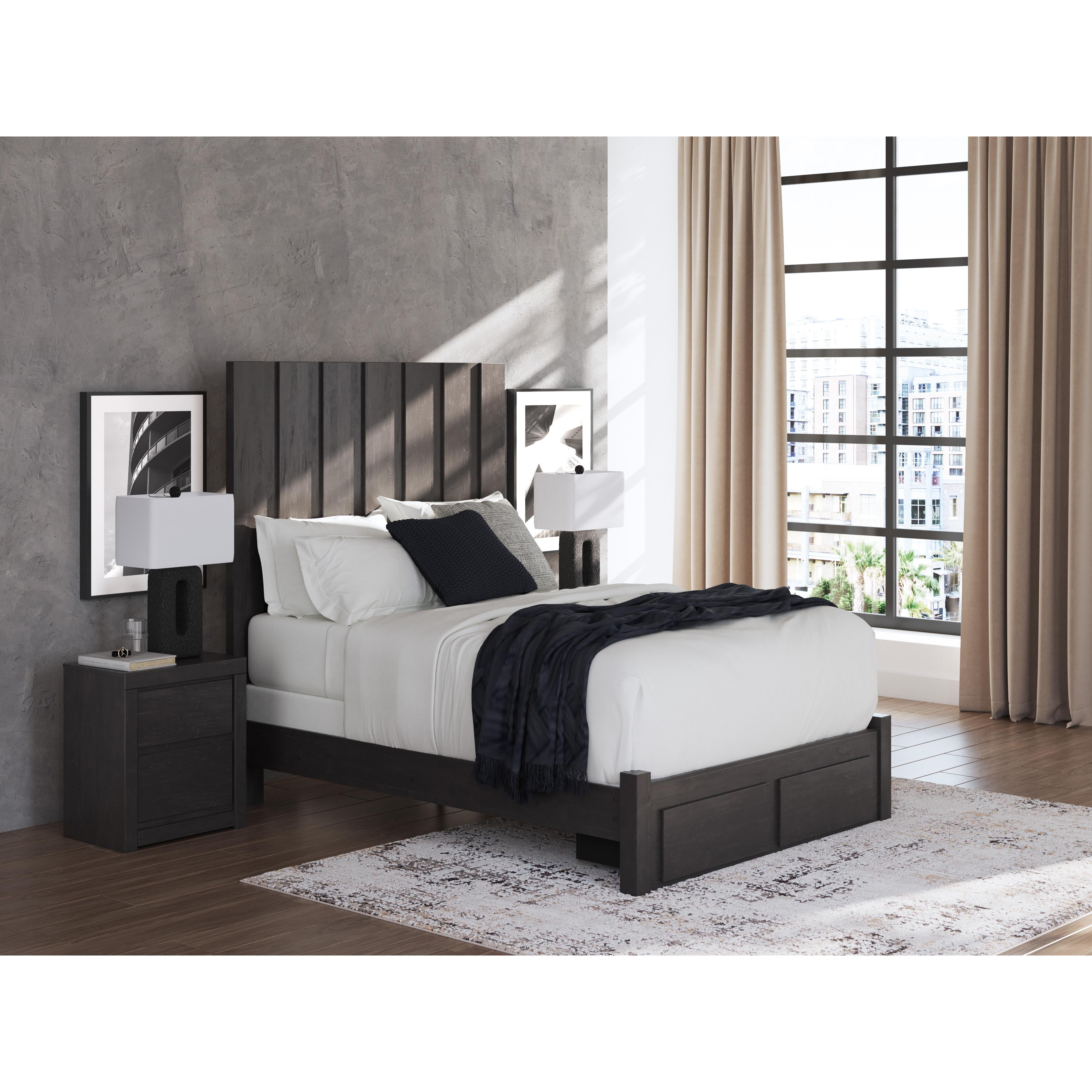  Size_Queen --  Signature Design by Ashley Fraluna Panel Bed with Storage IMAGE 7