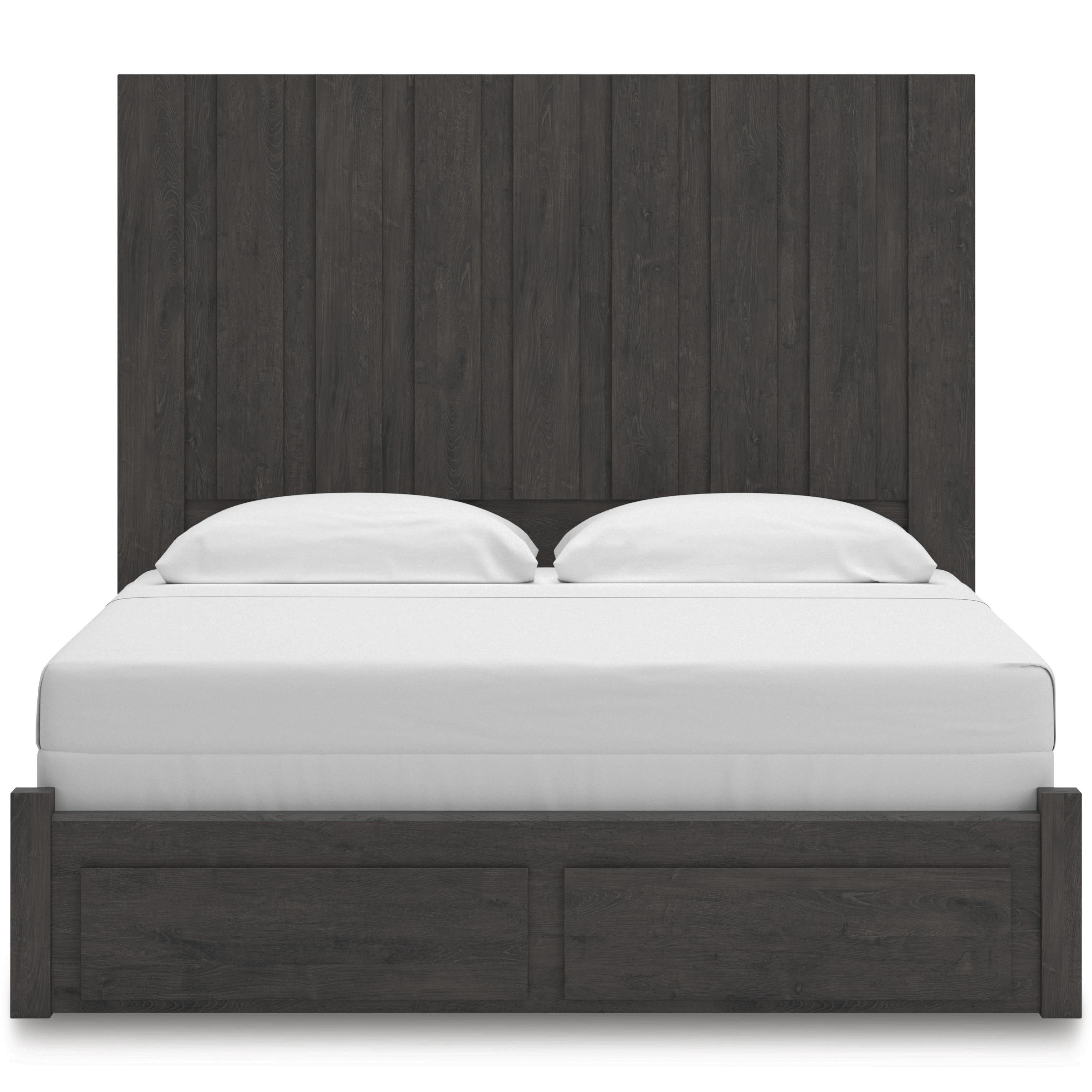  Size_King --  Fraluna PCB3370B9 King Panel Storage Bed IMAGE 2