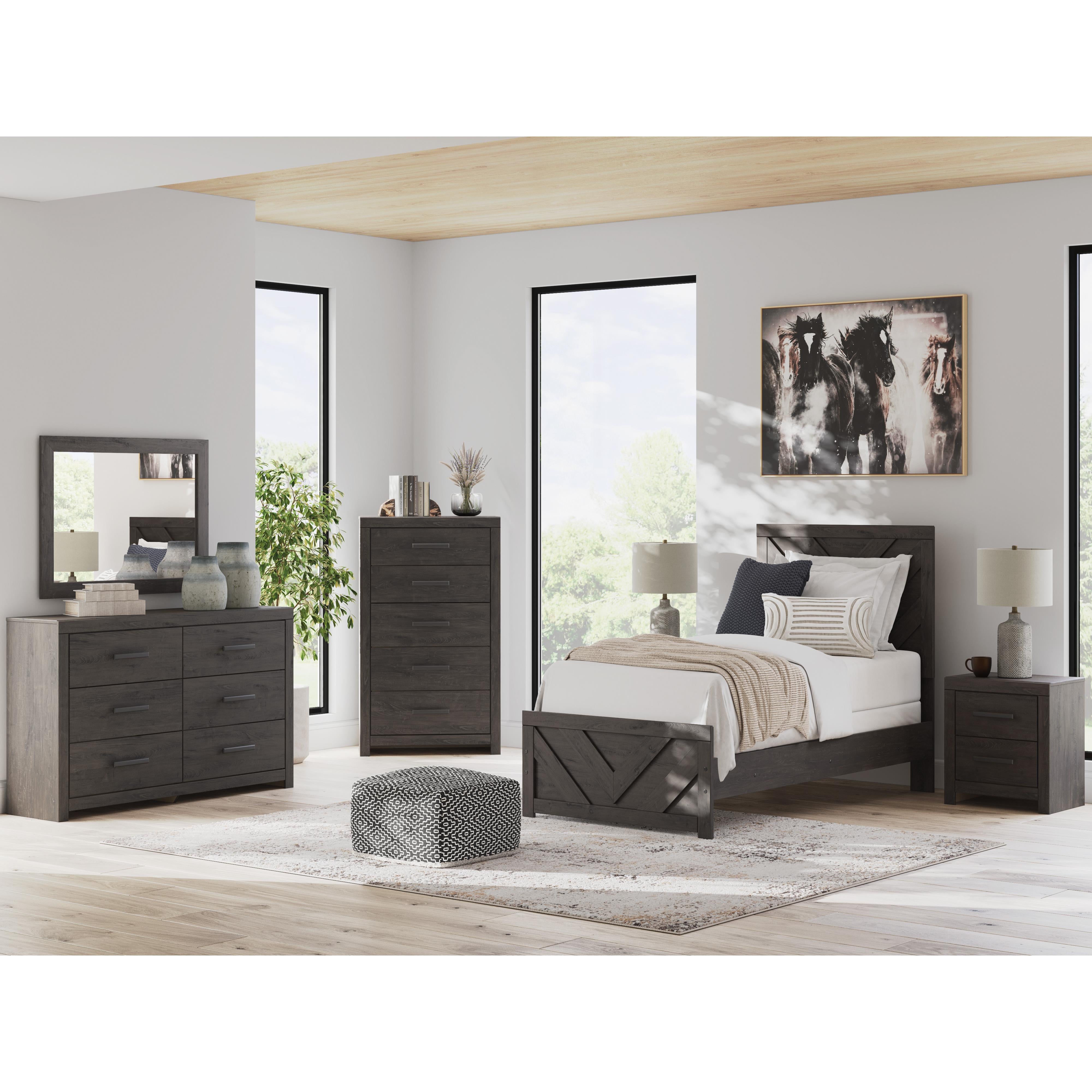  Size_Twin --  Signature Design by Ashley Prendonea Panel Bed IMAGE 9