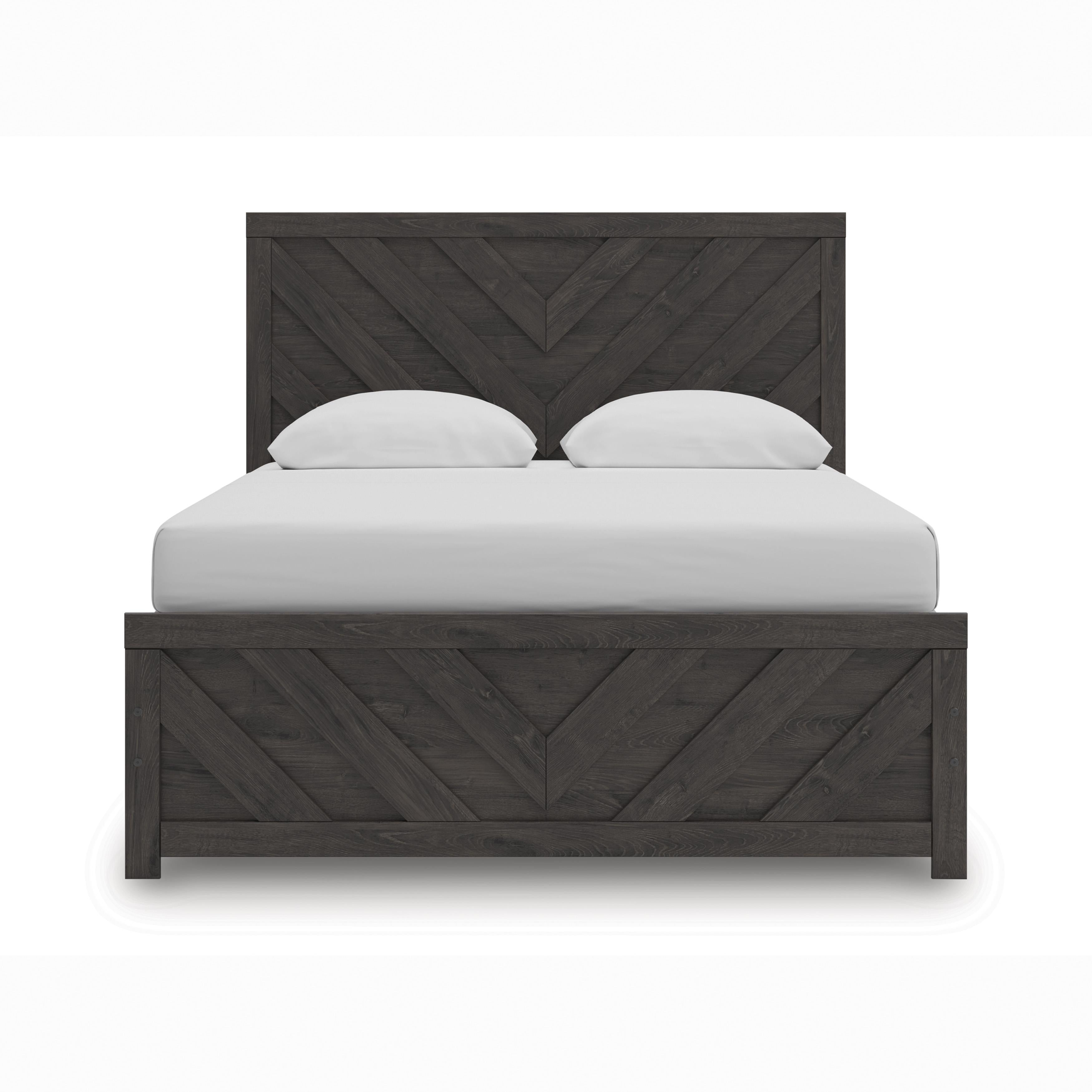  Size_Queen --  Prendonea B3789B4 Queen Panel Bed IMAGE 2